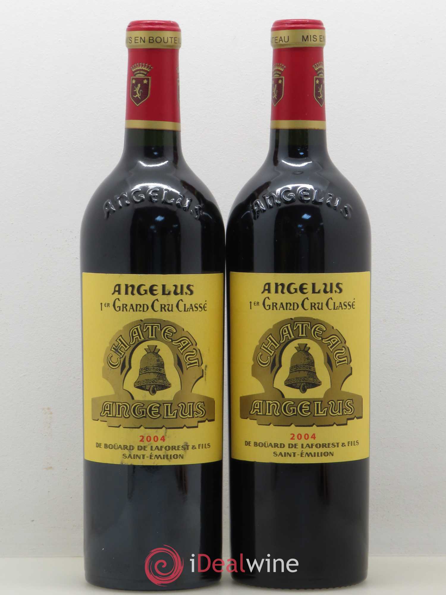 Château Angélus 1er Grand Cru Classé A 2004 - Lot de 2 bouteilles - 0