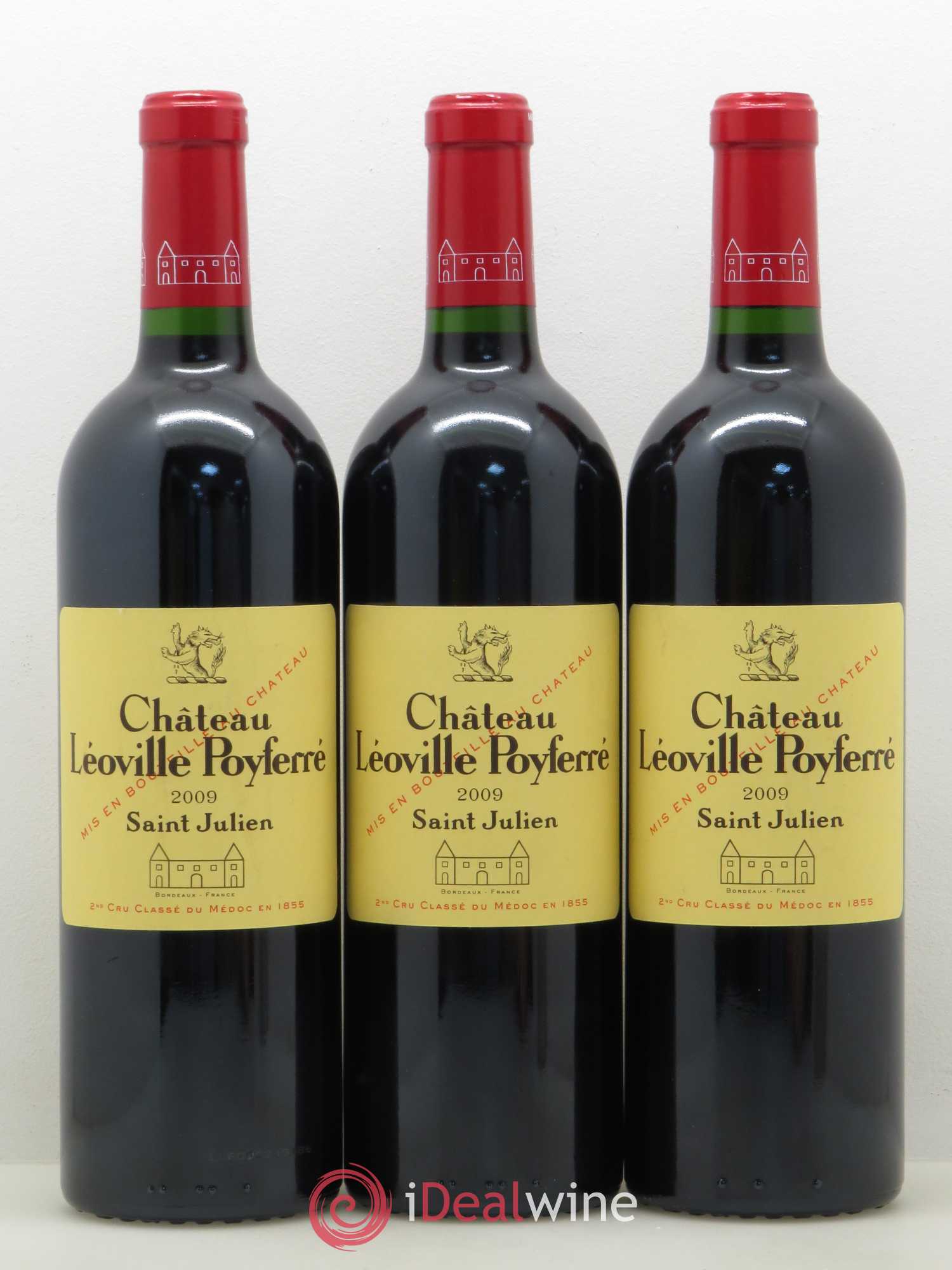 Château Léoville Poyferré 2ème Grand Cru Classé 2009 - Lot de 3 bouteilles - 0