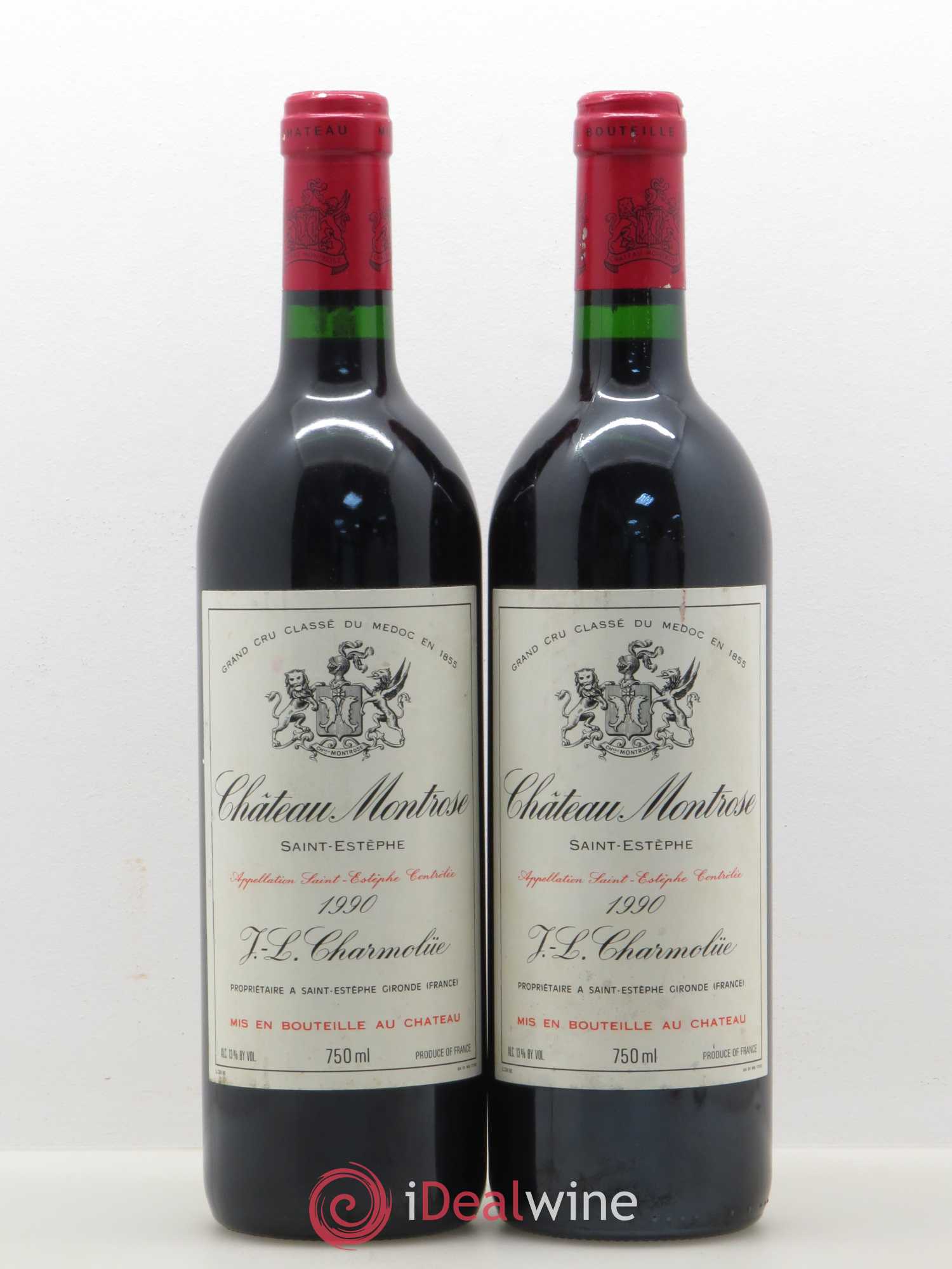 Château Montrose 2ème Grand Cru Classé 1990 - Lot de 2 bouteilles - 0