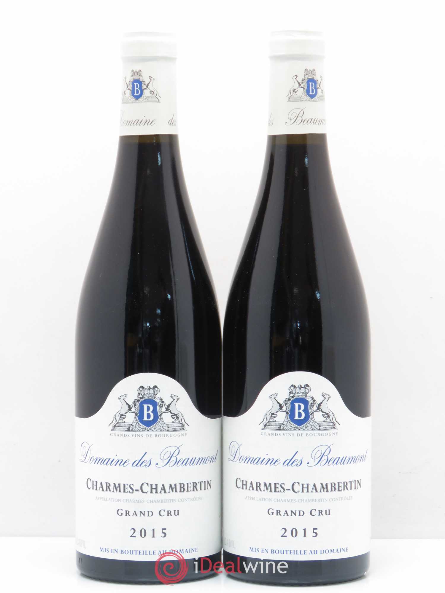 Charmes-Chambertin Grand Cru Domaine des Beaumont 2015 - Lot de 2 bouteilles - 0