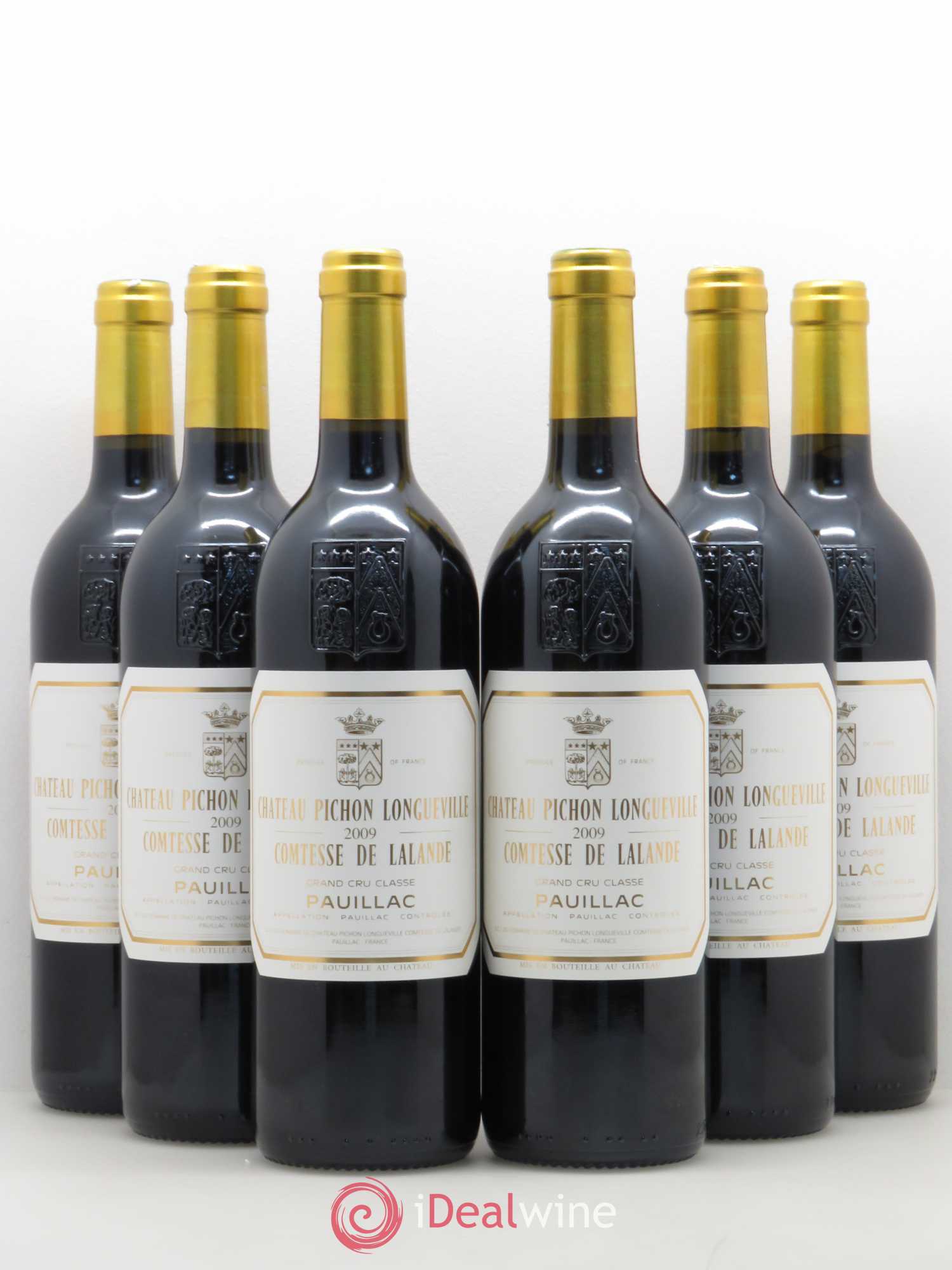 Château Pichon Longueville Comtesse de Lalande 2ème Grand Cru Classé 2009 - Lot de 6 bouteilles - 0