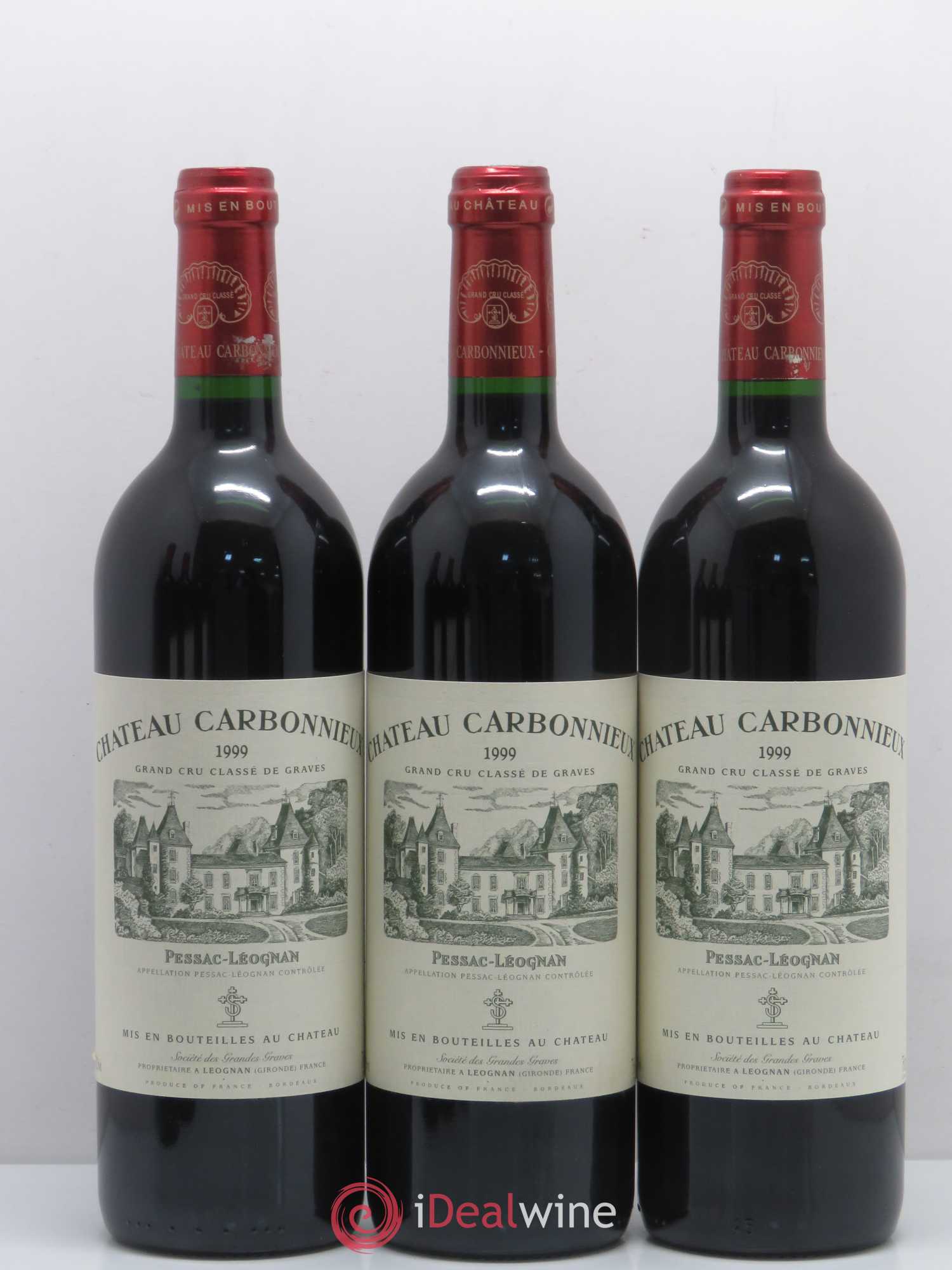 Château Carbonnieux Cru Classé de Graves 1999 - Lot de 12 bouteilles - 1