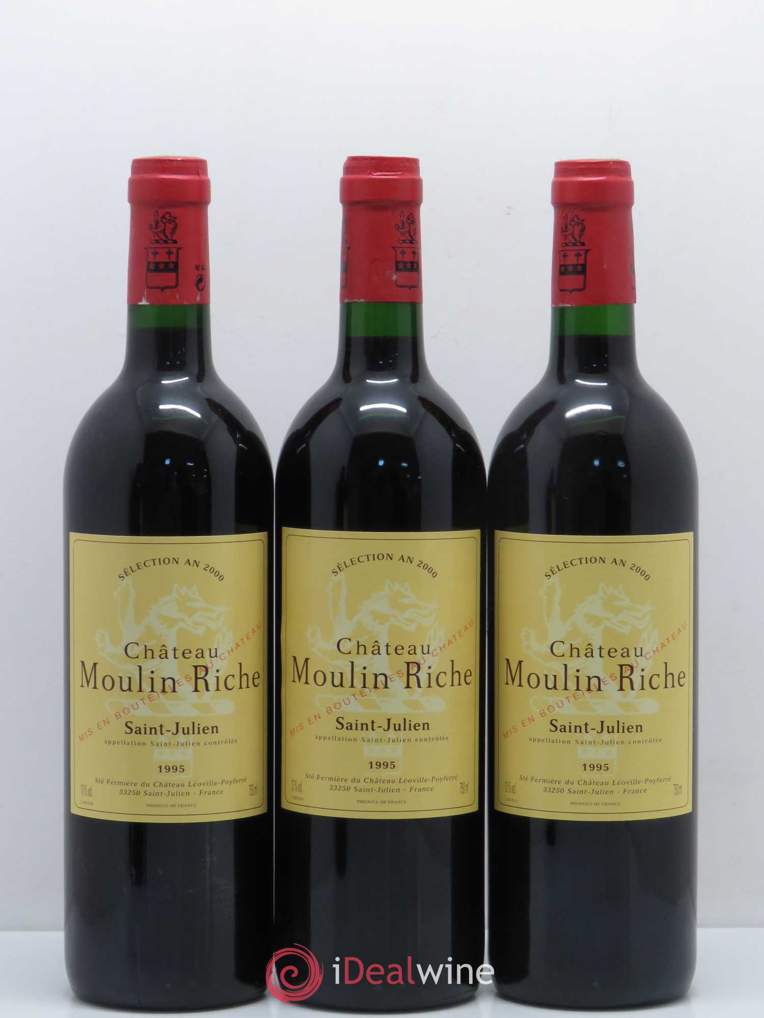 Château Moulin Riche 1995 - Lot de 12 bouteilles - 1