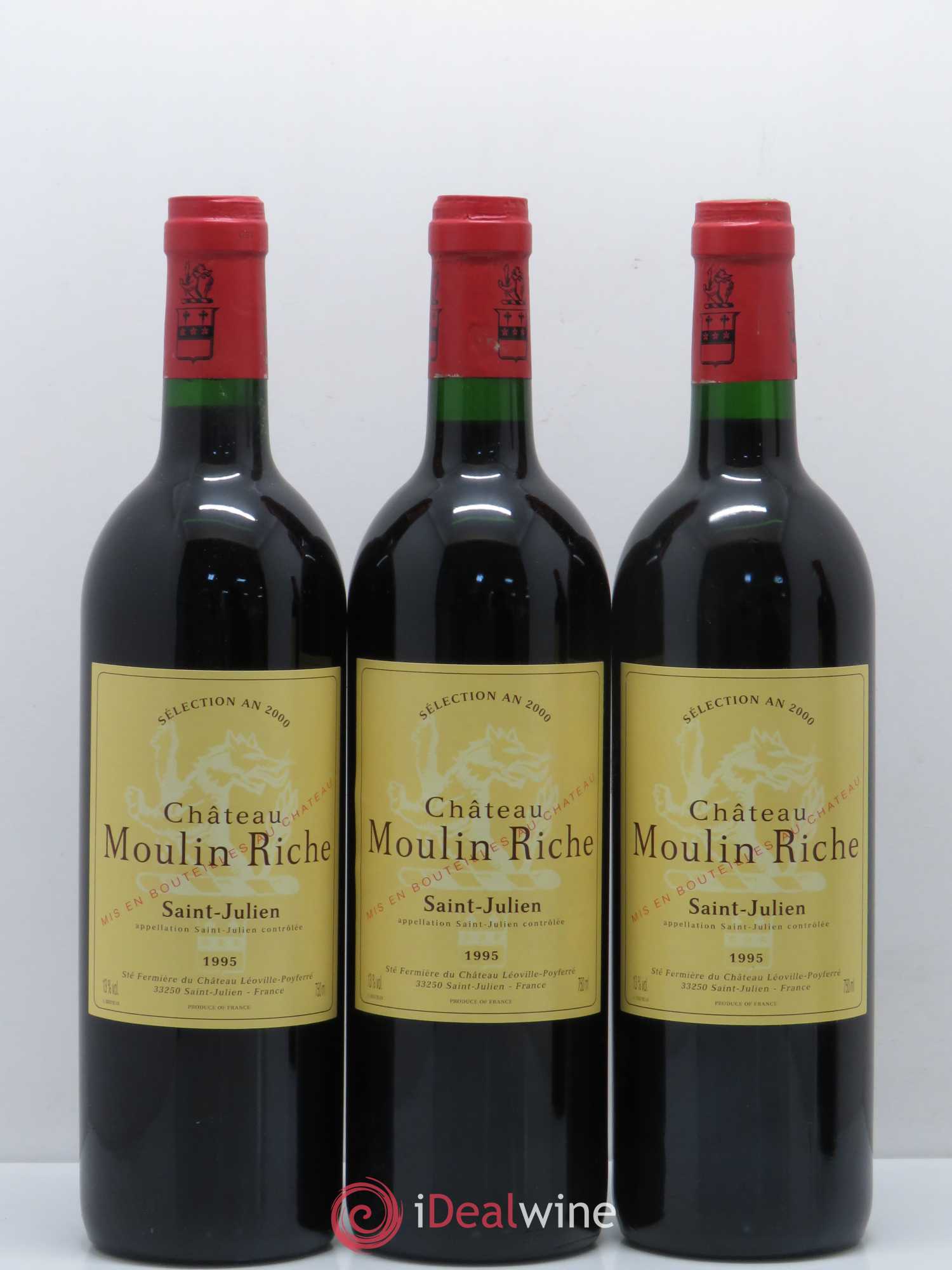 Château Moulin Riche 1995 - Lot de 12 bouteilles - 3