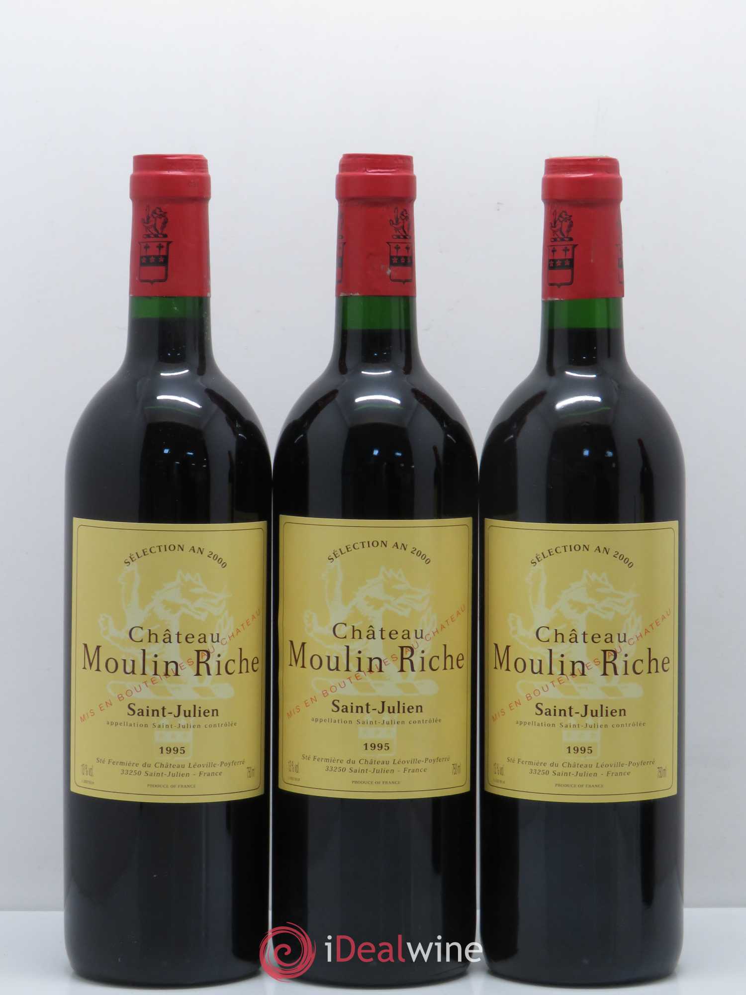 Château Moulin Riche 1995 - Lot de 12 bouteilles - 4