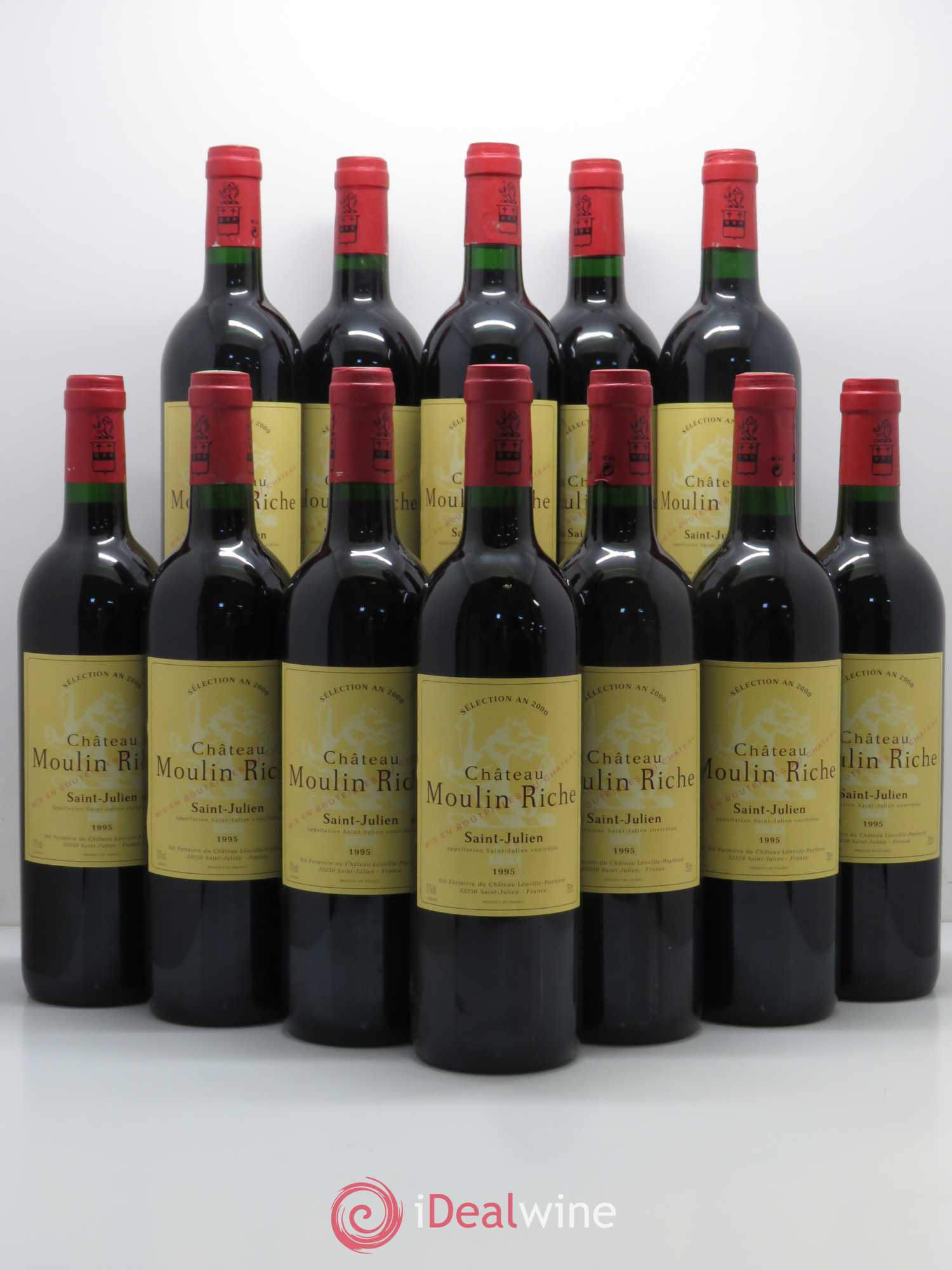 Château Moulin Riche 1995 - Lot de 12 bouteilles - 0