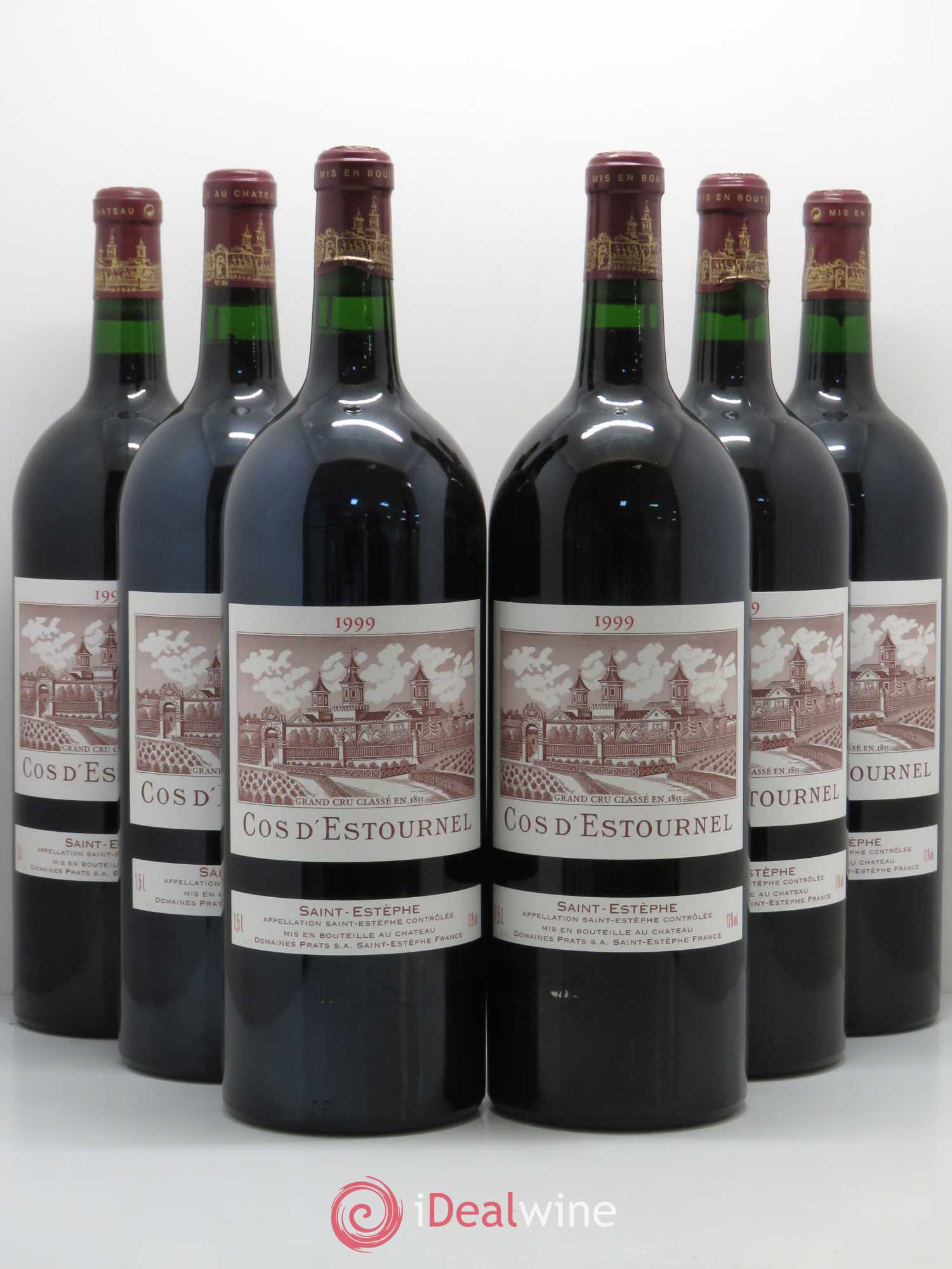 Cos d'Estournel 2ème Grand Cru Classé 1999 - Lot de 6 magnums - 0