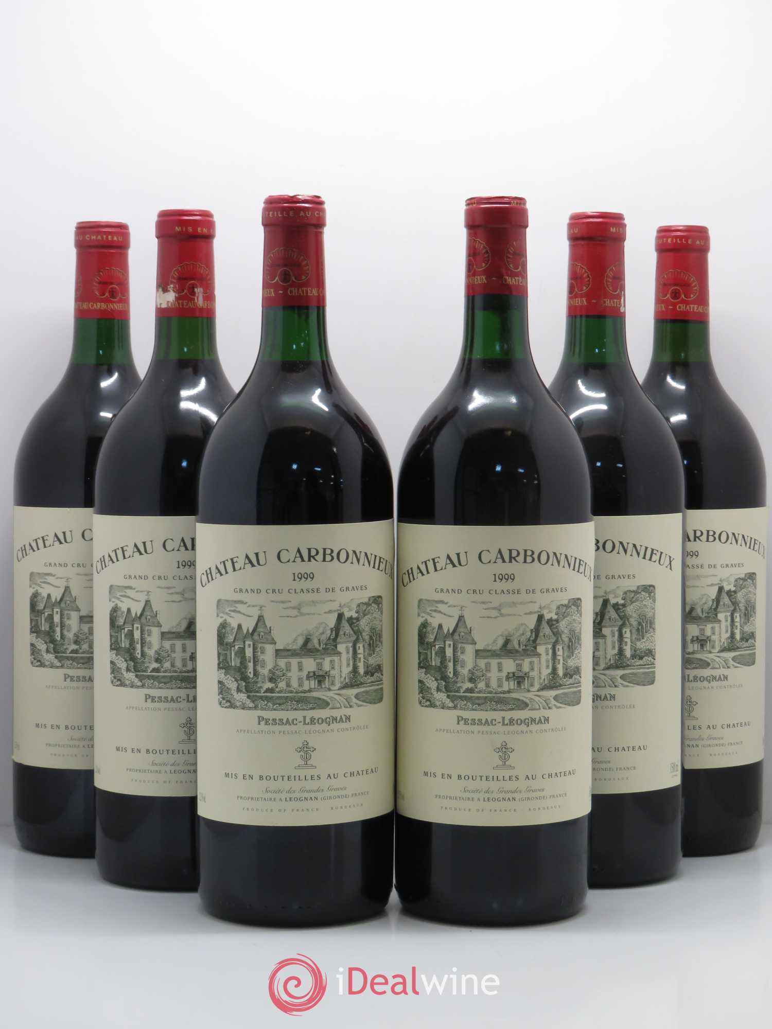 Château Carbonnieux Cru Classé de Graves 1999 - Lot de 6 magnums - 0