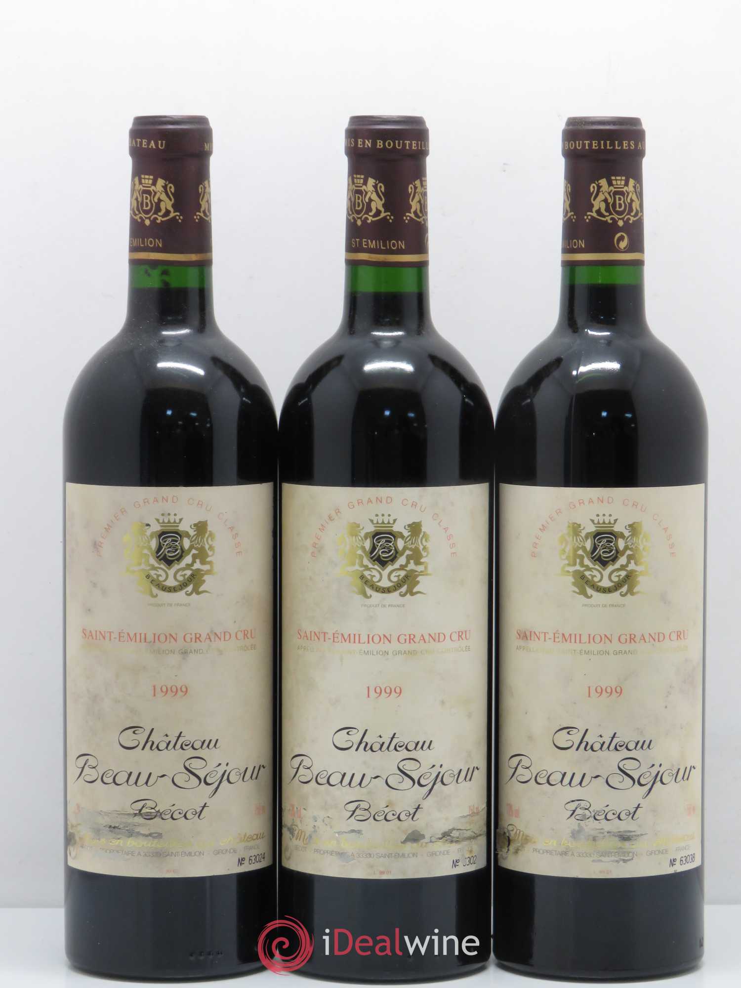 Château Beau-Séjour Bécot 1er Grand Cru Classé B 1999 - Lot de 12 bouteilles - 2