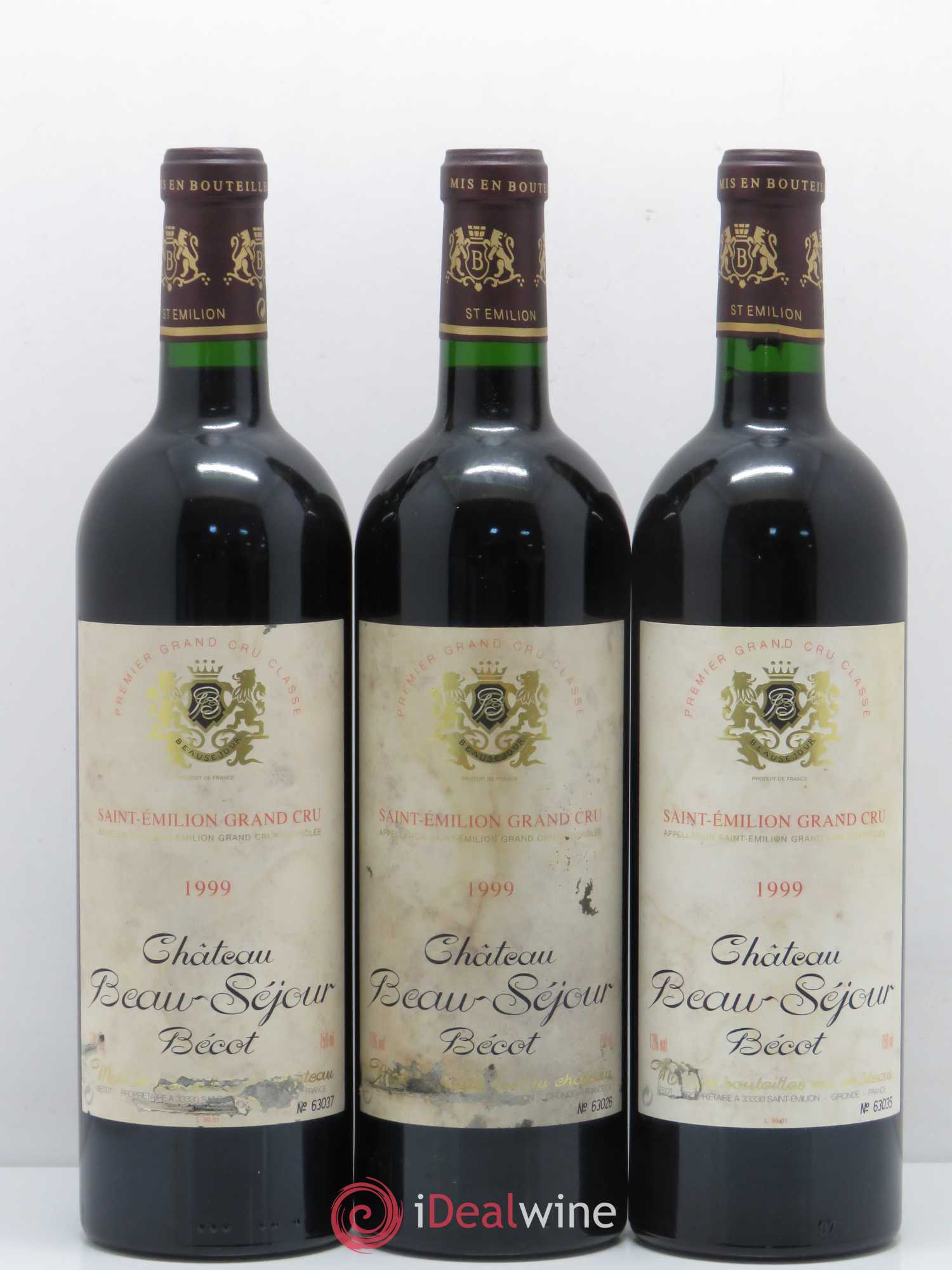 Château Beau-Séjour Bécot 1er Grand Cru Classé B 1999 - Lot de 12 bouteilles - 3