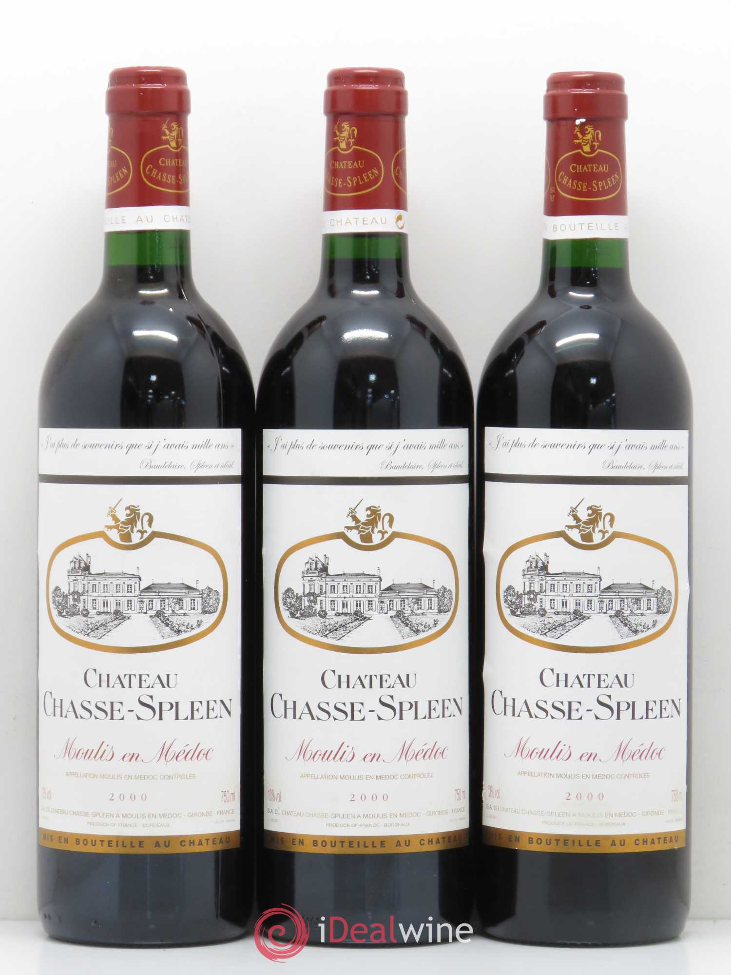 Château Chasse Spleen (sans prix de réserve) 2000 - Lot de 12 bouteilles - 3