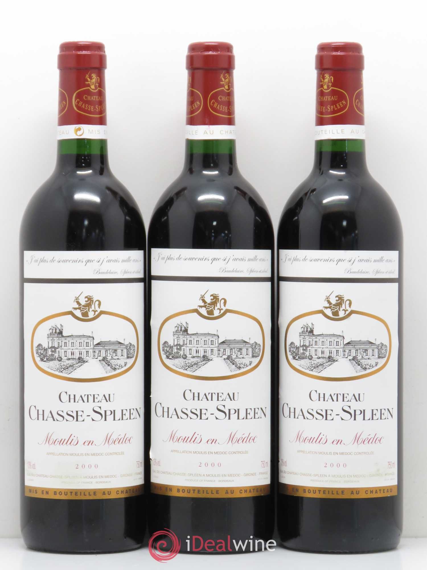 Château Chasse Spleen (sans prix de réserve) 2000 - Lot de 12 bouteilles - 4