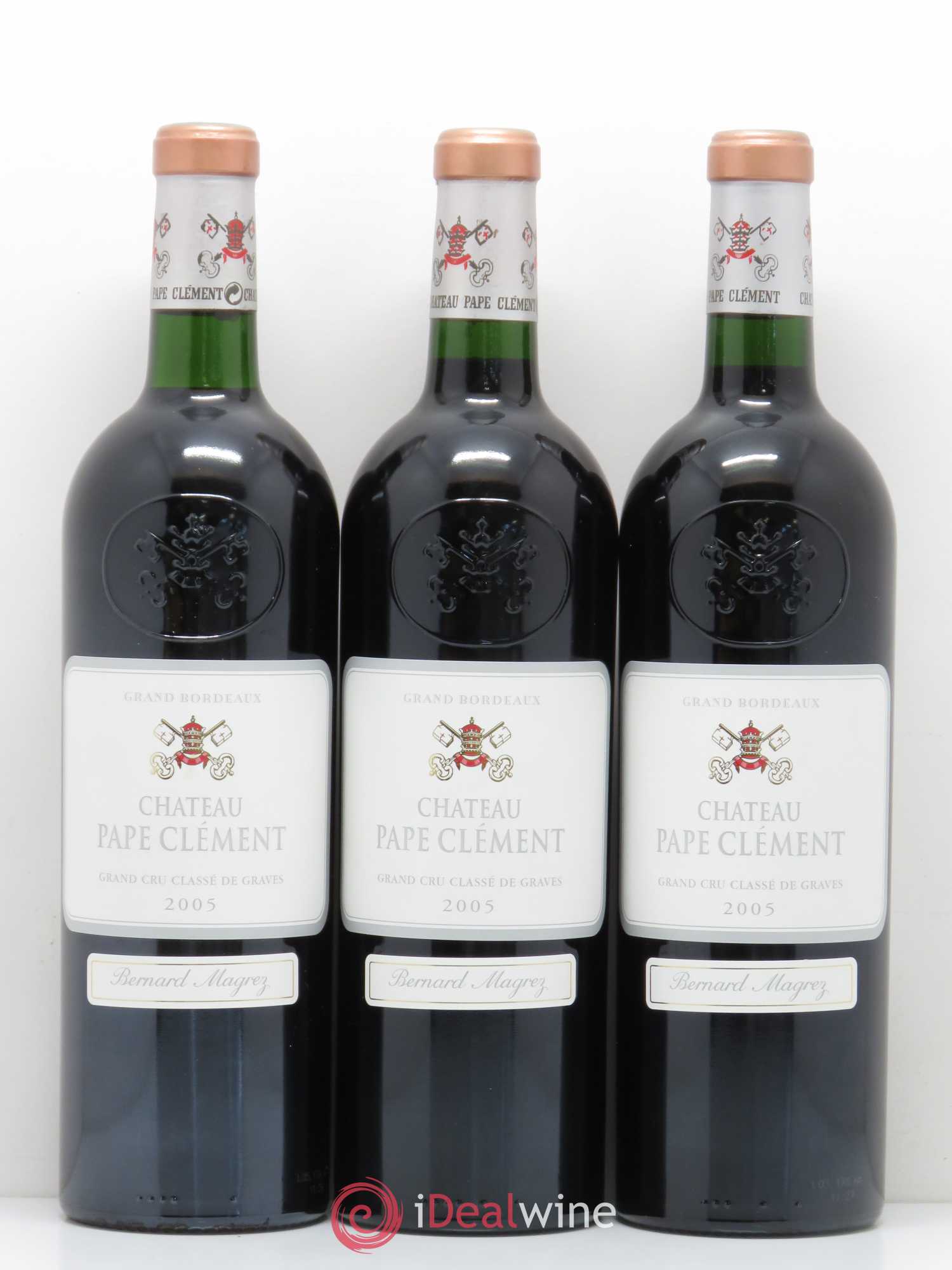 Château Pape Clément Cru Classé de Graves (sans prix de réserve) 2005 - Lot de 3 bouteilles - 0