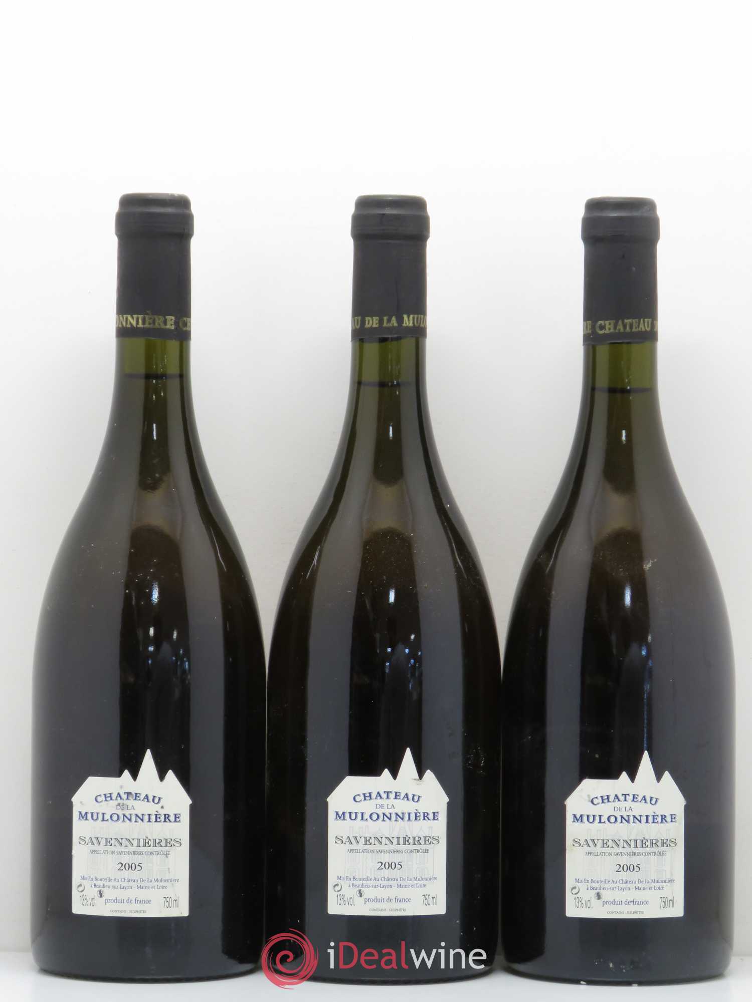Savennières Château de La Mulonniere (sans prix de réserve) 2005 - Lot de 6 bouteilles - 4