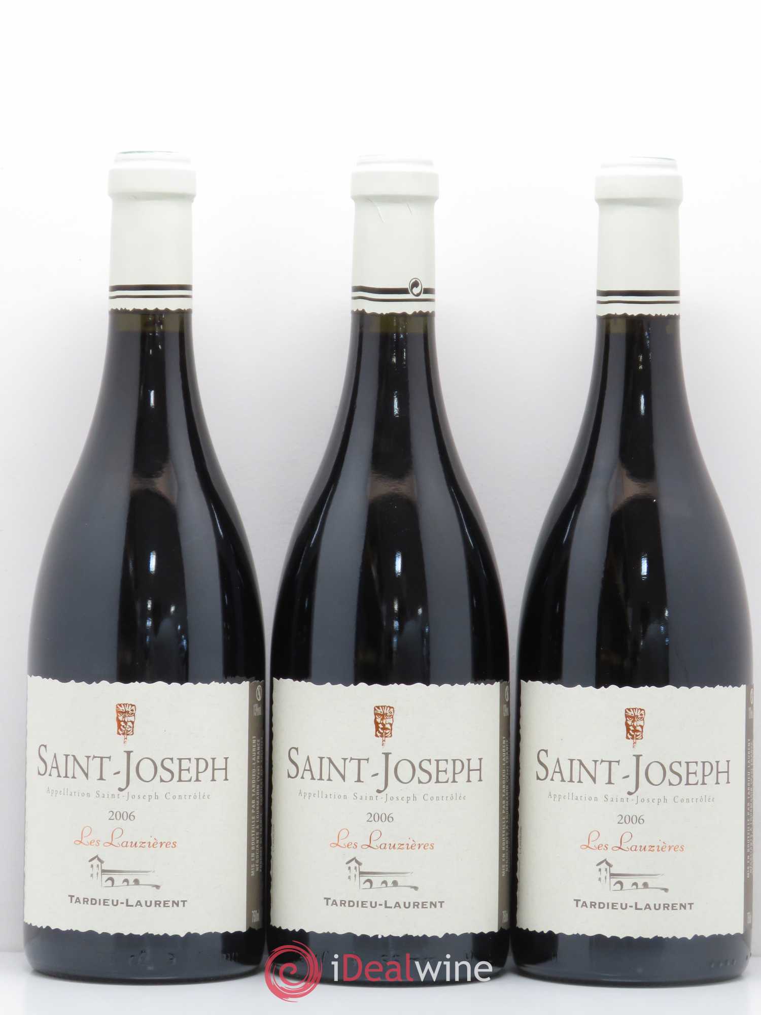 Saint-Joseph Tardieu Laurent Les Lauzieres (sans prix de réserve) 2006 - Posten von 3 Flaschen - 0