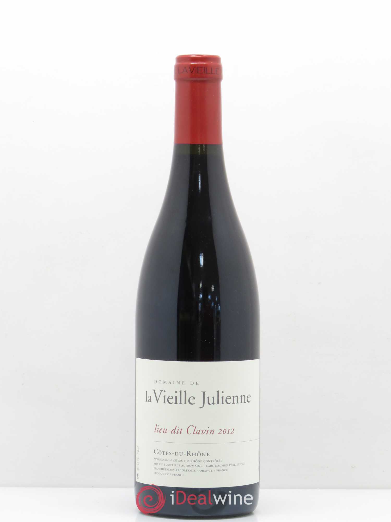 Côtes-du-Rhône Vieille Julienne (Domaine de la) Lieu-dit Clavin Jean-Paul Daumen 2012 - Lot de 1 bouteille - 0