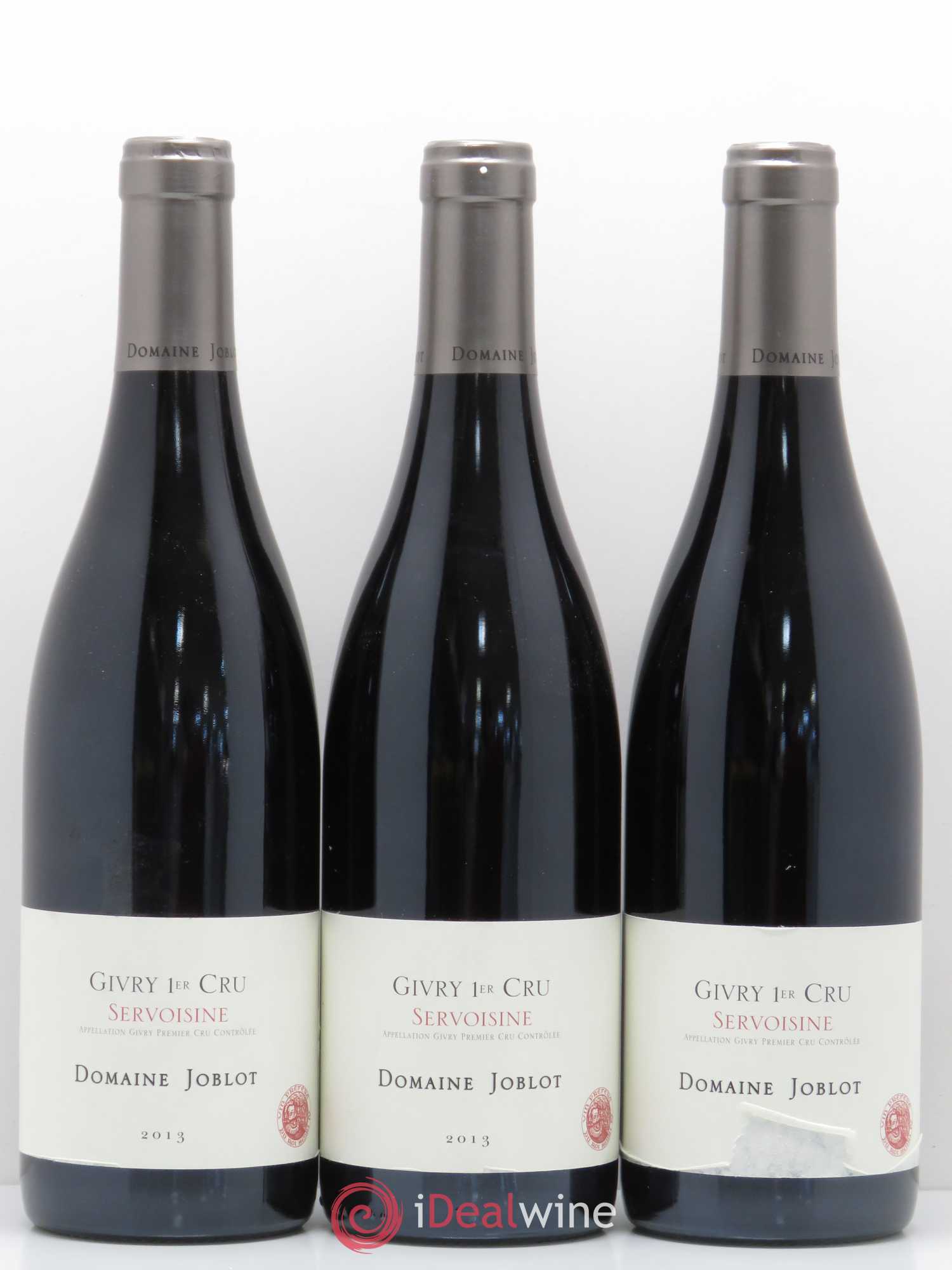 Givry 1er Cru Servoisine Joblot (Domaine) (sans prix de réserve) 2013 - Lot de 3 bouteilles - 0
