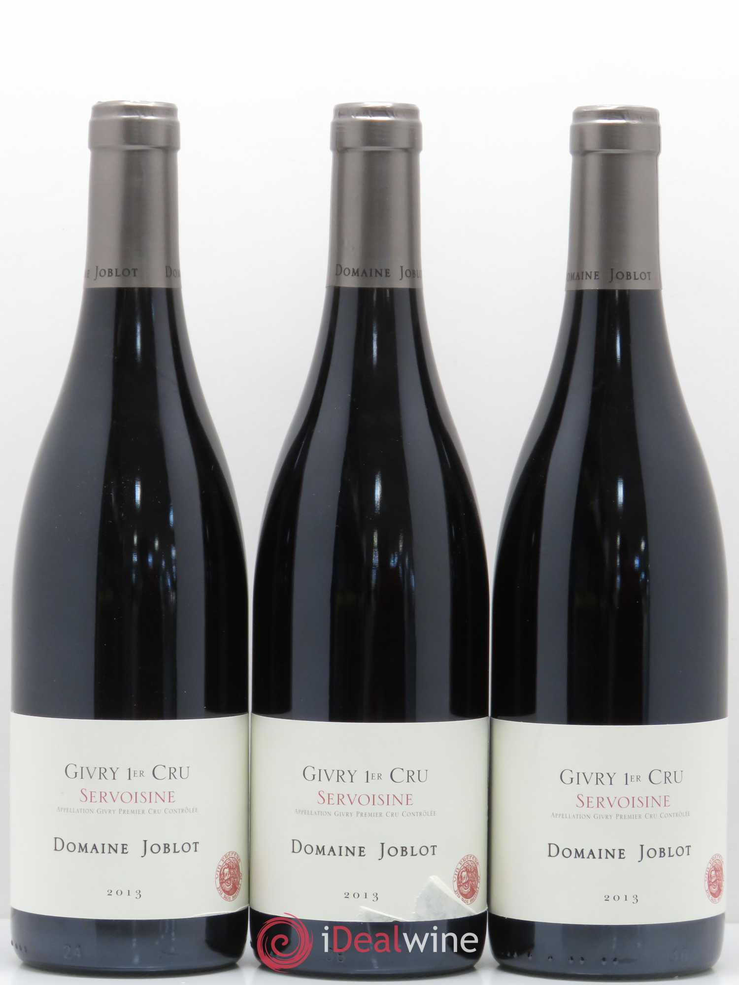 Givry 1er Cru Servoisine Joblot (Domaine) (sans prix de réserve) 2013 - Lot de 3 bouteilles - 0