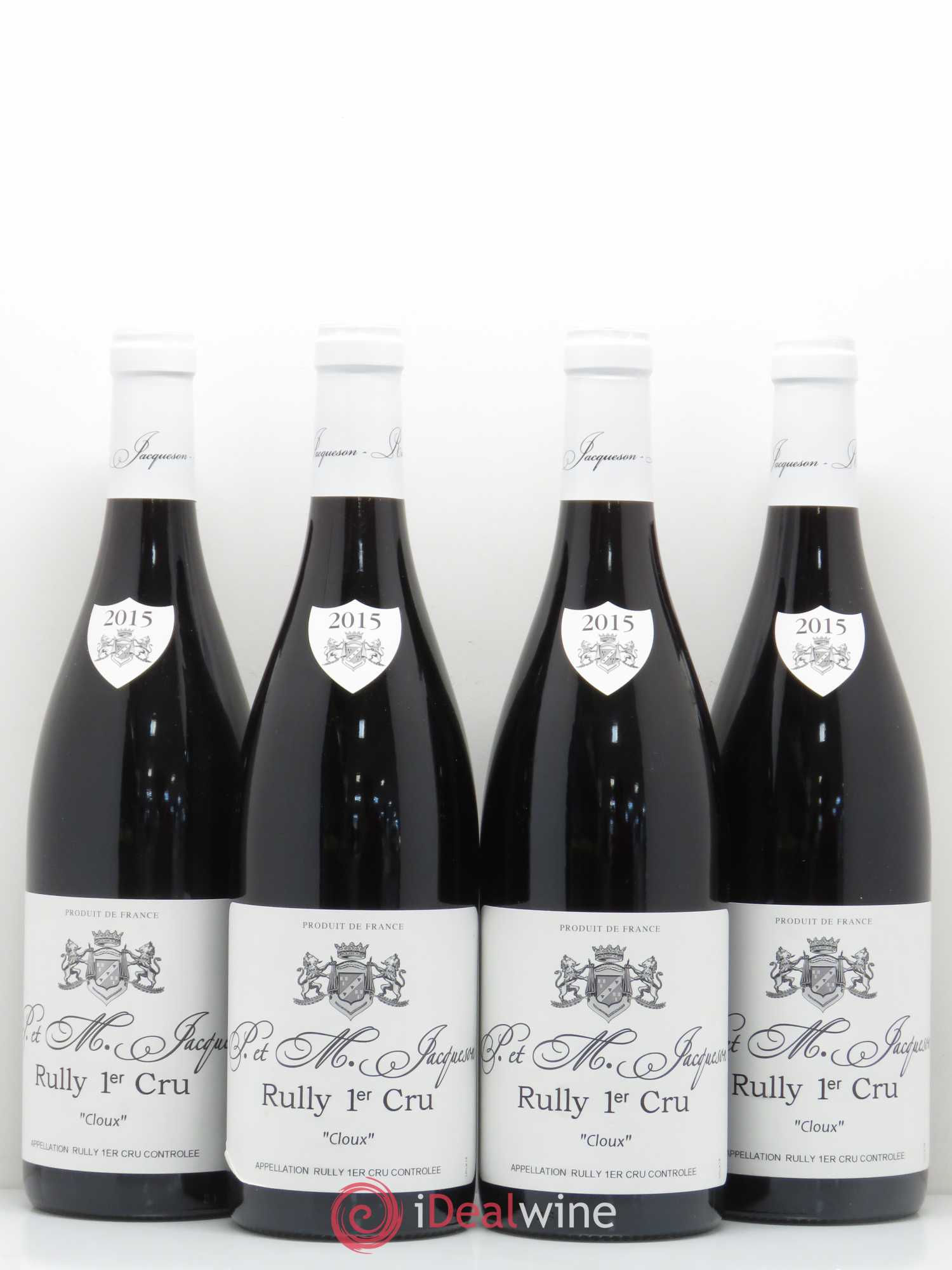 Rully 1er Cru Les Cloux Paul & Marie Jacqueson (sans prix de réserve) 2015 - Lot de 4 bouteilles - 0