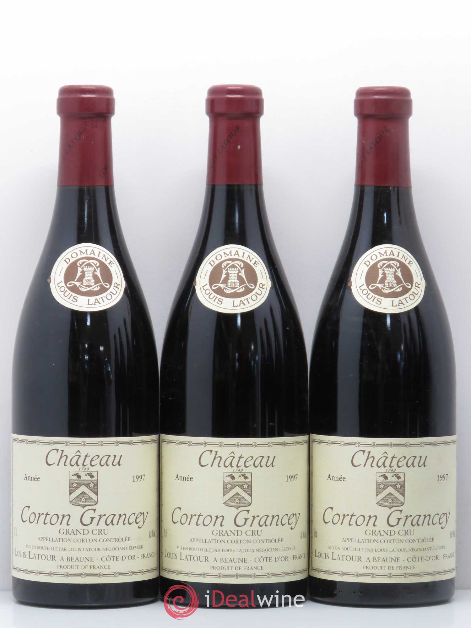 Corton Grand Cru Château Corton Grancey Louis Latour 1997 - Lot de 6 bouteilles - 1