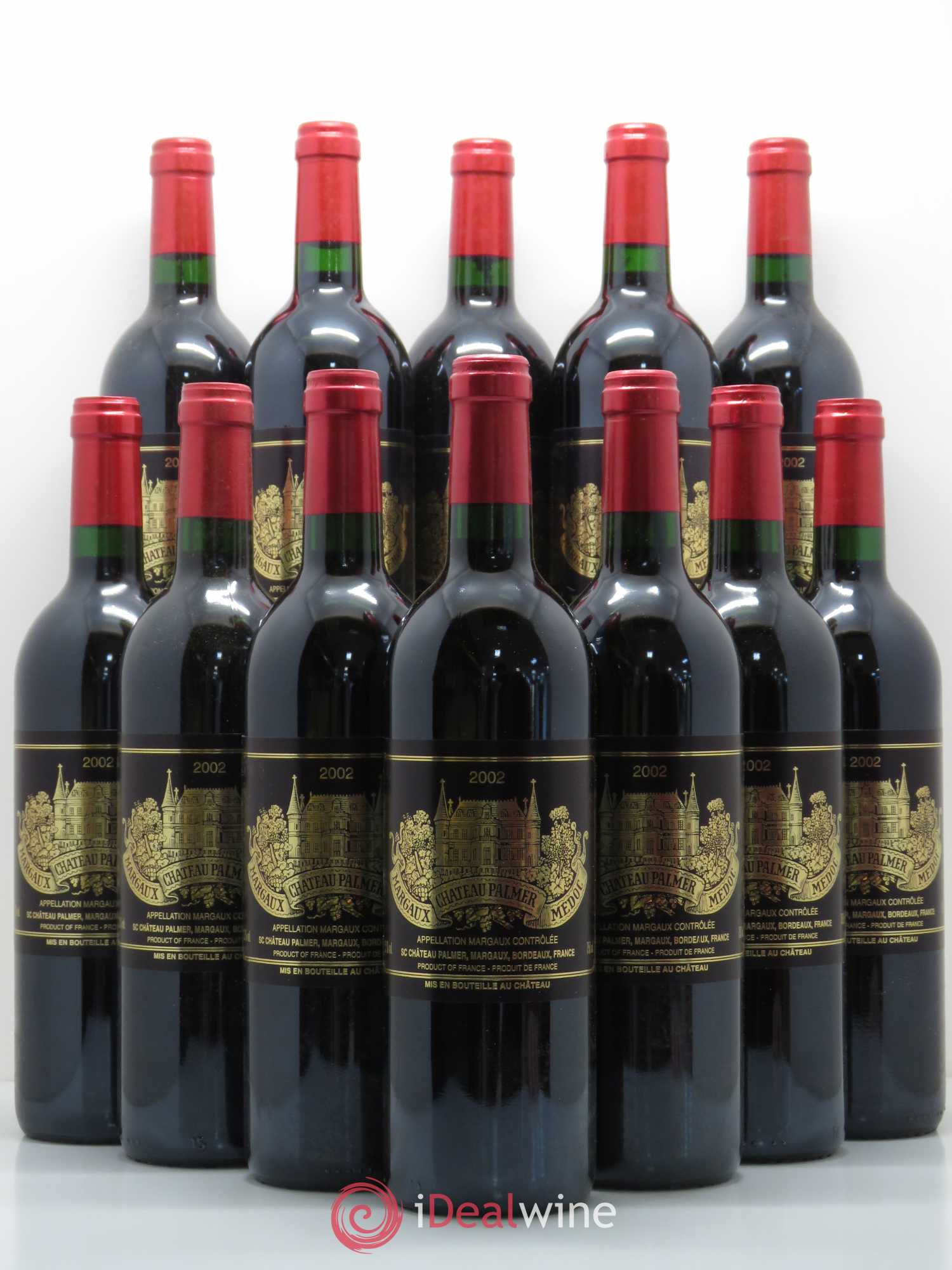 Château Palmer 3ème Grand Cru Classé 2002 - Lot de 12 bouteilles - 0