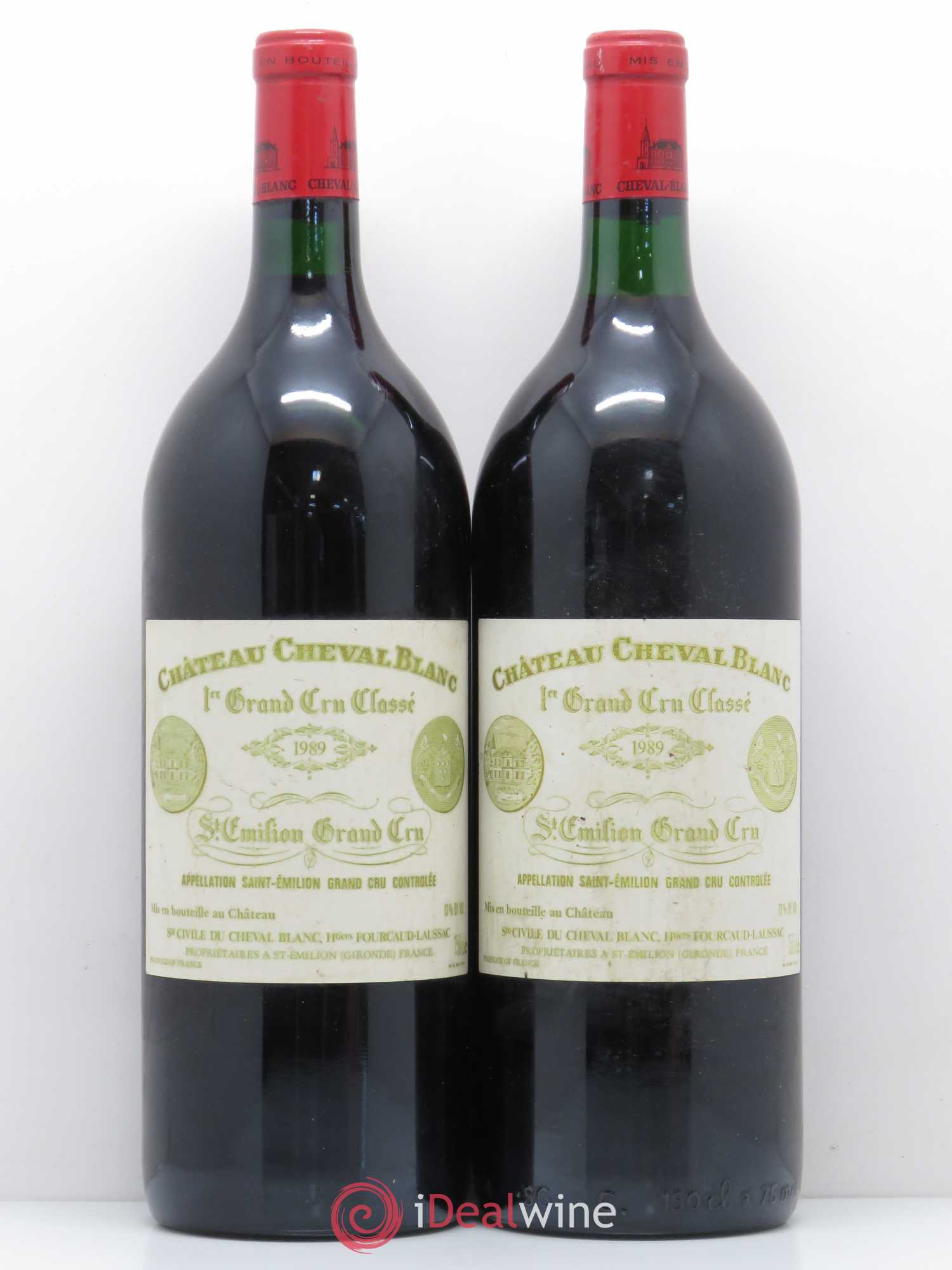Château Cheval Blanc 1er Grand Cru Classé A 1989 - Lot de 2 magnums - 0