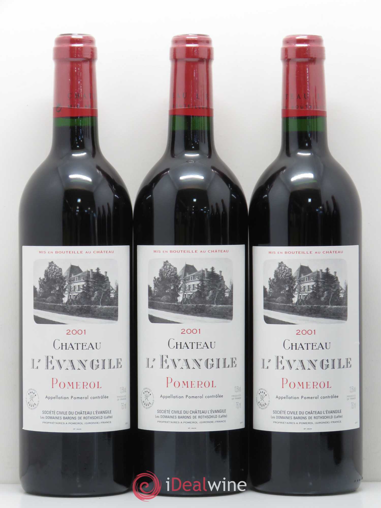 Château l' Évangile 2001 - Lot de 6 bouteilles - 1