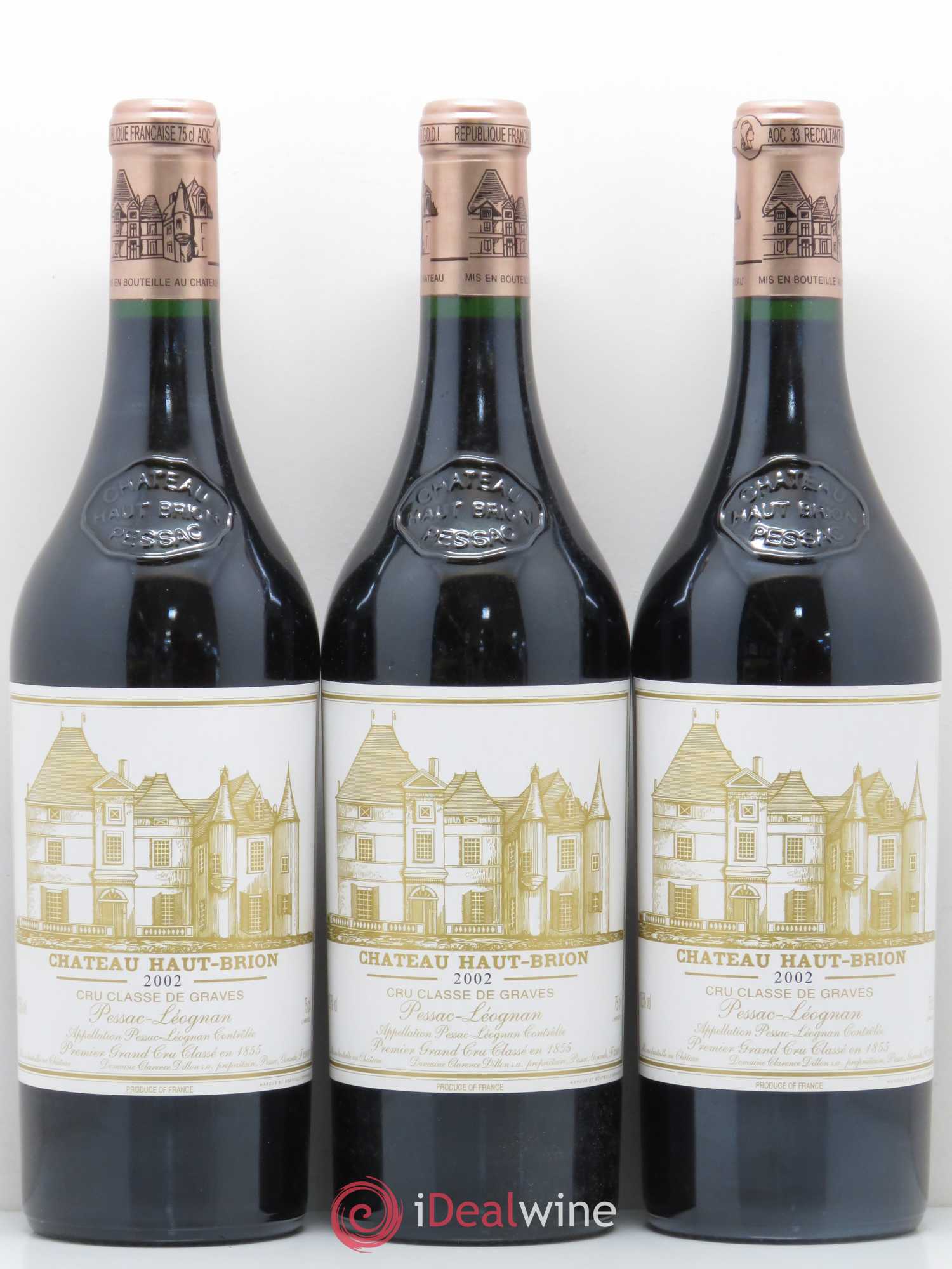 Château Haut Brion 1er Grand Cru Classé 2002 - Lot de 12 bouteilles - 3