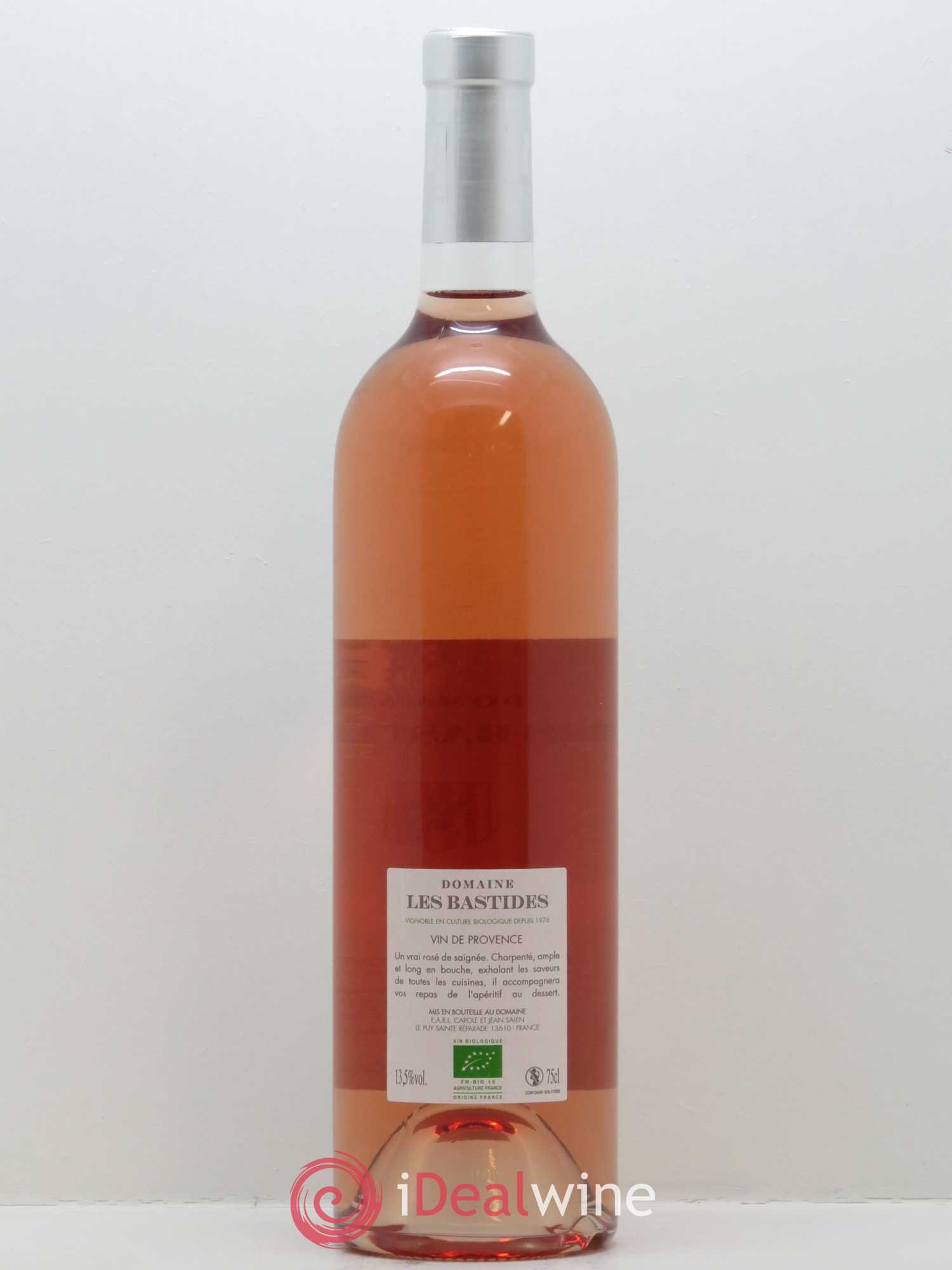 Coteaux d'Aix-en-Provence Les Bastides (Domaine) Rosé de Saignée Famille Salen 2017 - Lot de 1 bouteille - 1