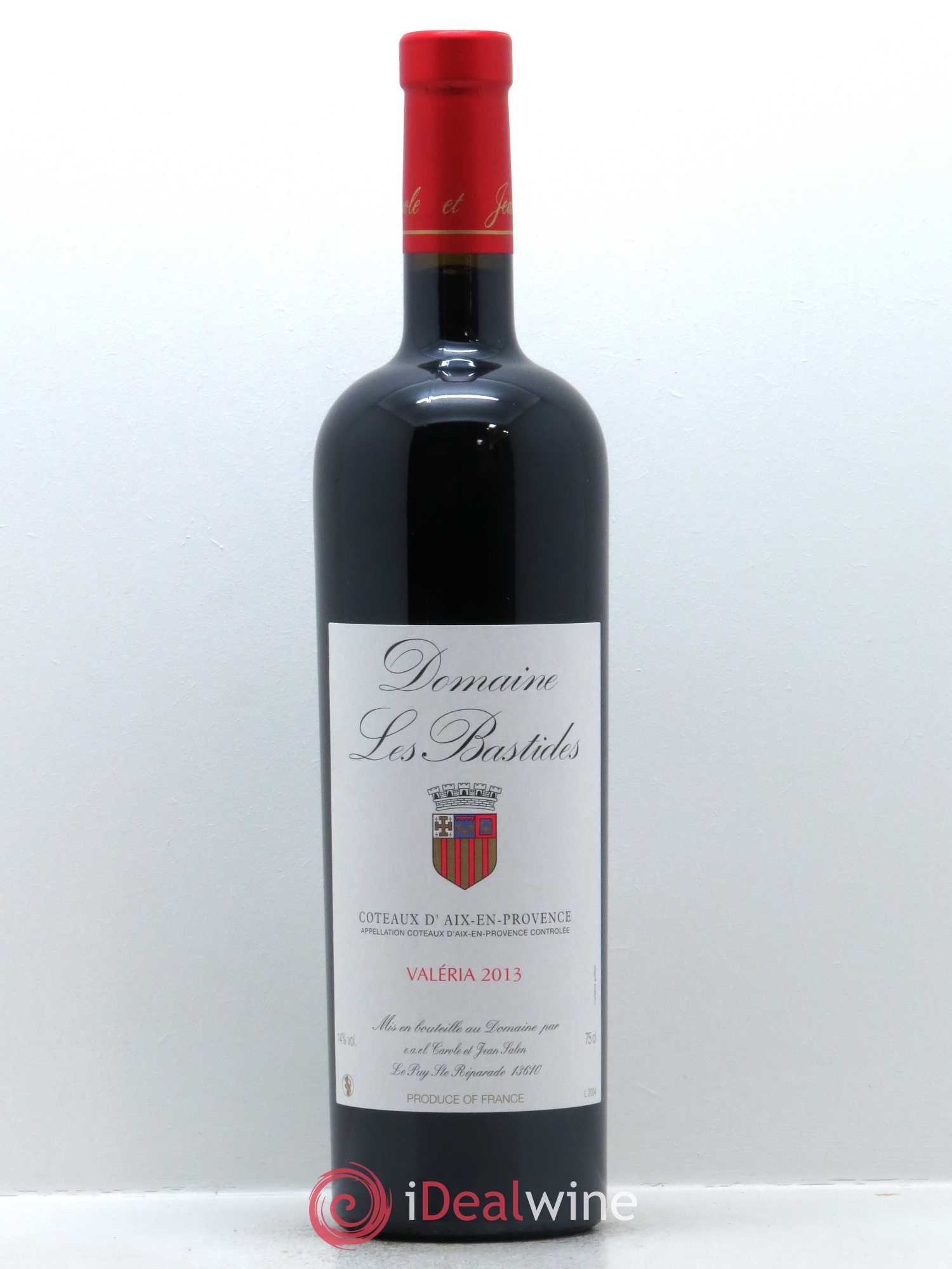 Coteaux d'Aix-en-Provence Les Bastides (Domaine) Cuvée Valéria Famille Salen 2013 - Lot de 1 bouteille - 0