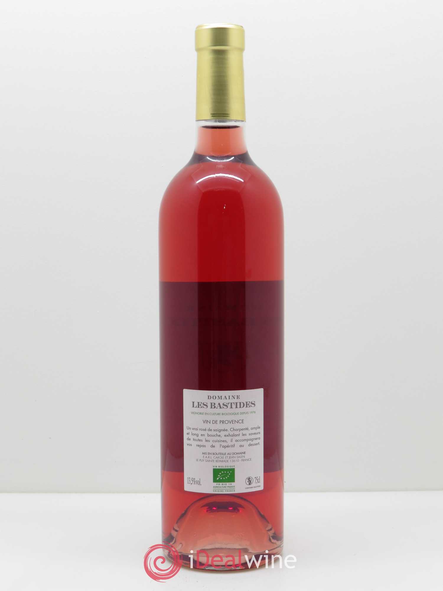 Coteaux d'Aix-en-Provence Les Bastides (Domaine) Rosé de Saignée Famille Salen 2018 - Lot de 1 bouteille - 1