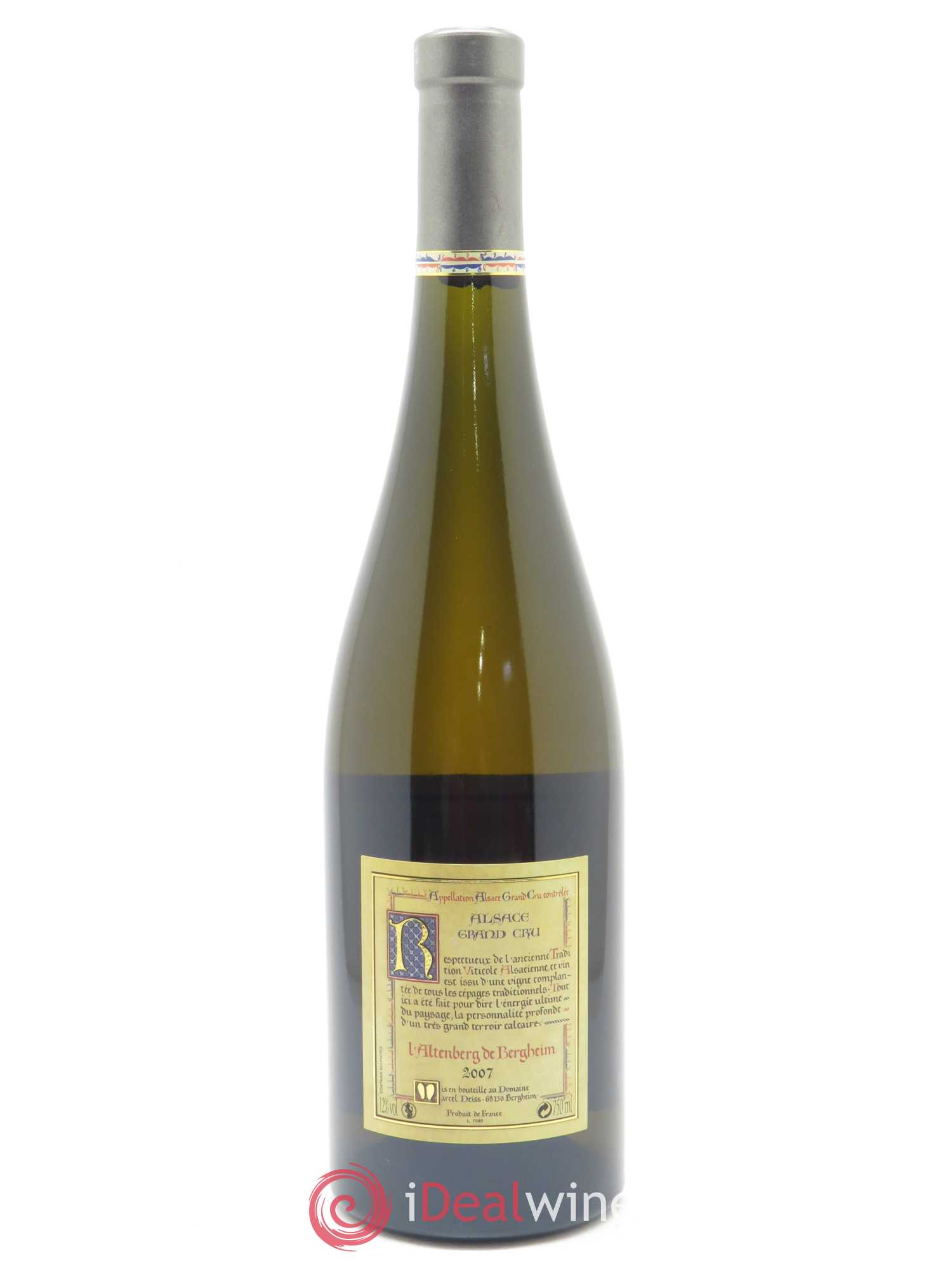 Alsace Grand Cru Altenberg de Bergheim Marcel Deiss (Domaine) 2007 - Lot de 1 bouteille - 1