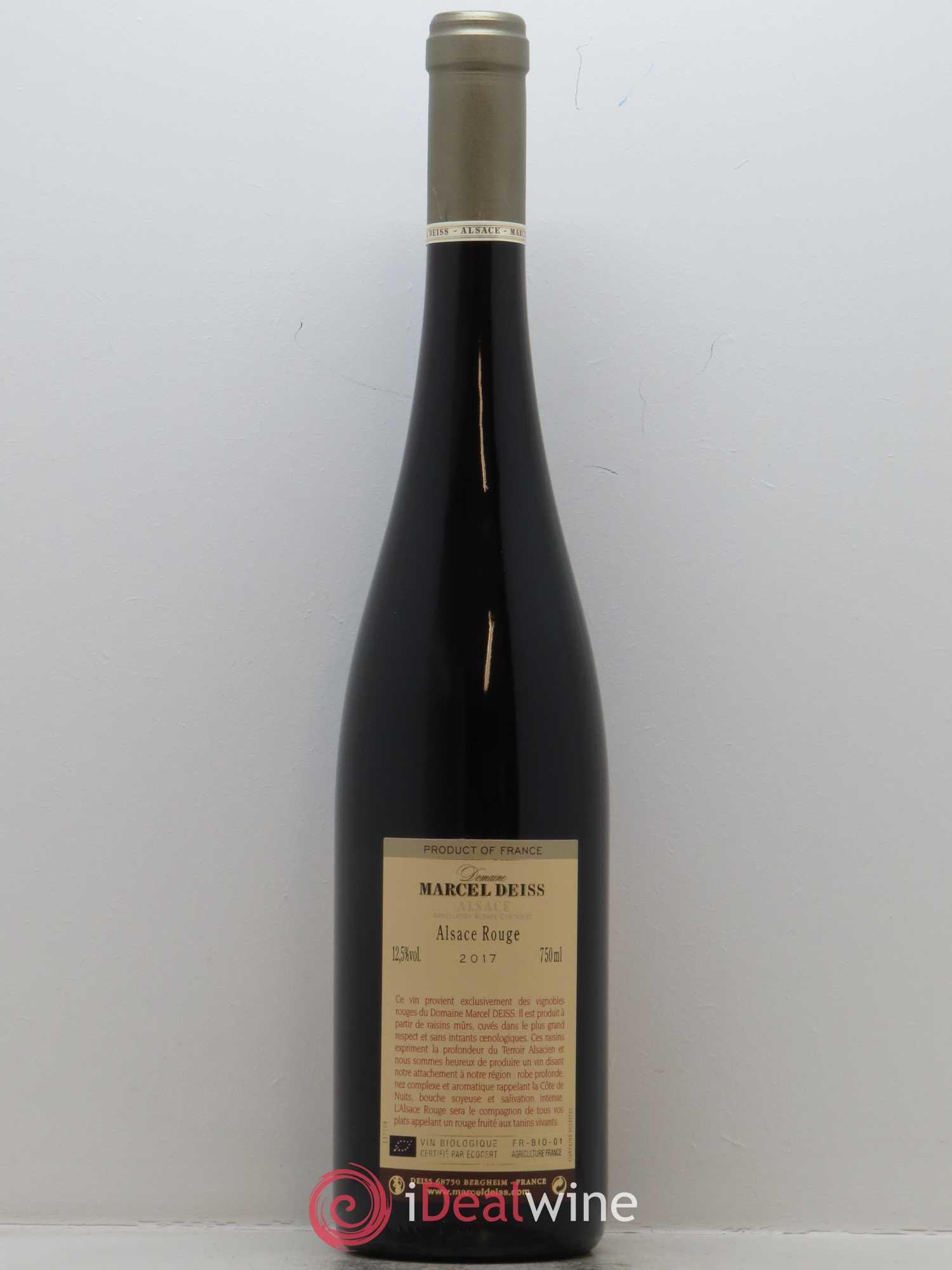 Alsace Marcel Deiss (Domaine) 2017 - Lot de 1 bouteille - 1
