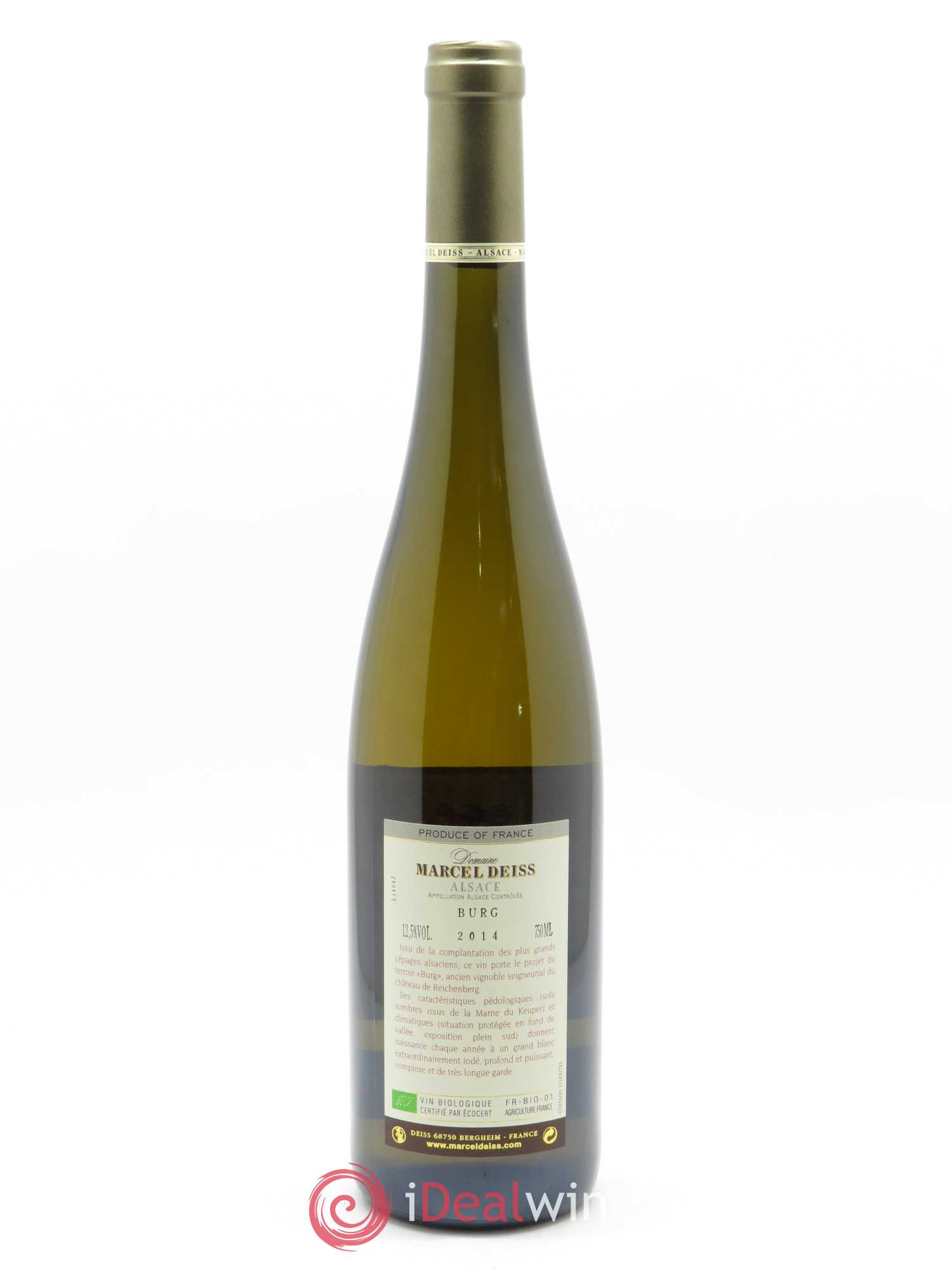 Alsace Burg Marcel Deiss (Domaine) 2014 - Lot de 1 bouteille - 1