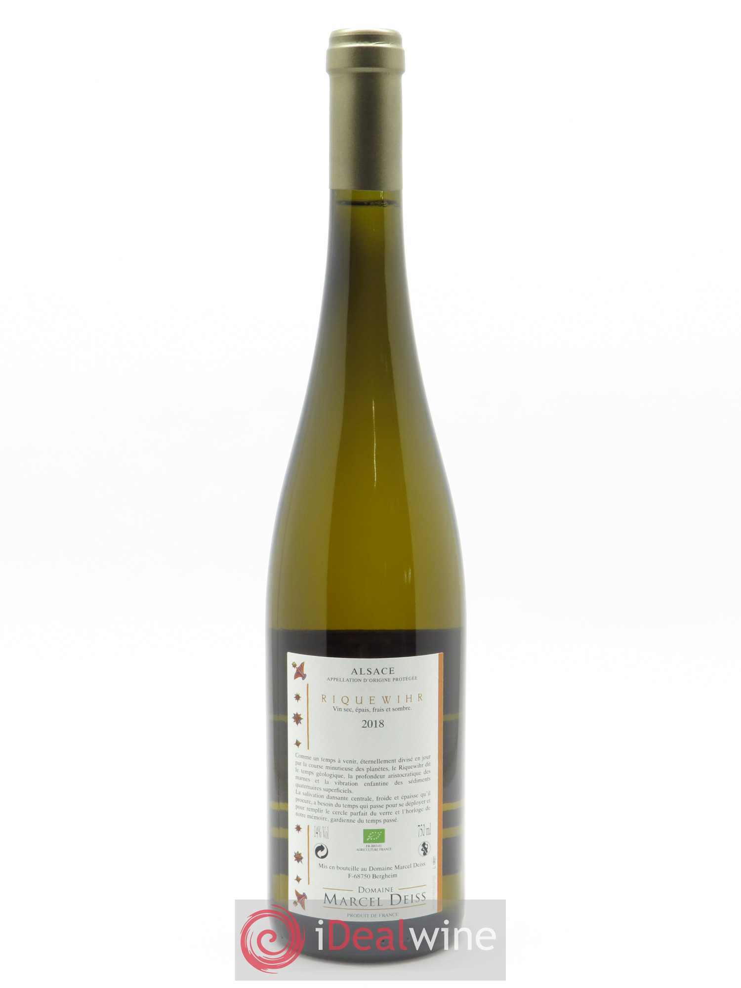 Alsace Riquewihr Marcel Deiss (Domaine) 2018 - Lot de 1 bouteille - 1