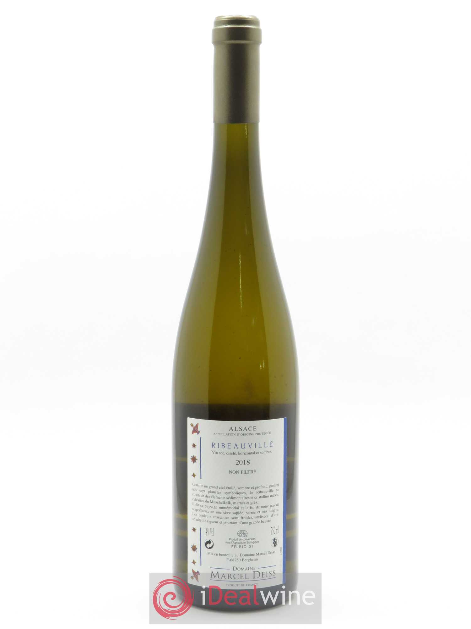 Alsace Ribeauvillé Marcel Deiss (Domaine) 2018 - Lot de 1 bouteille - 1