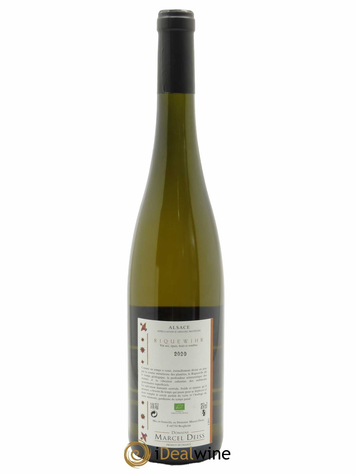 Alsace Riquewihr Marcel Deiss (Domaine) 2020 - Lot de 1 bouteille - 1