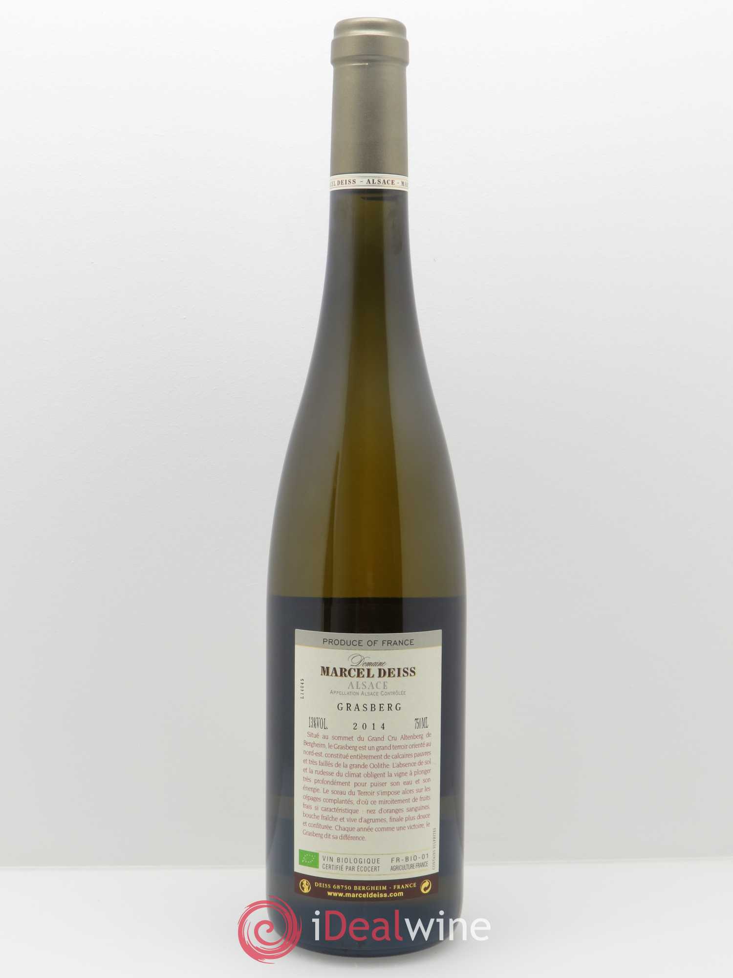 Alsace Grasberg Marcel Deiss (Domaine) 2014 - Lot de 1 bouteille - 1