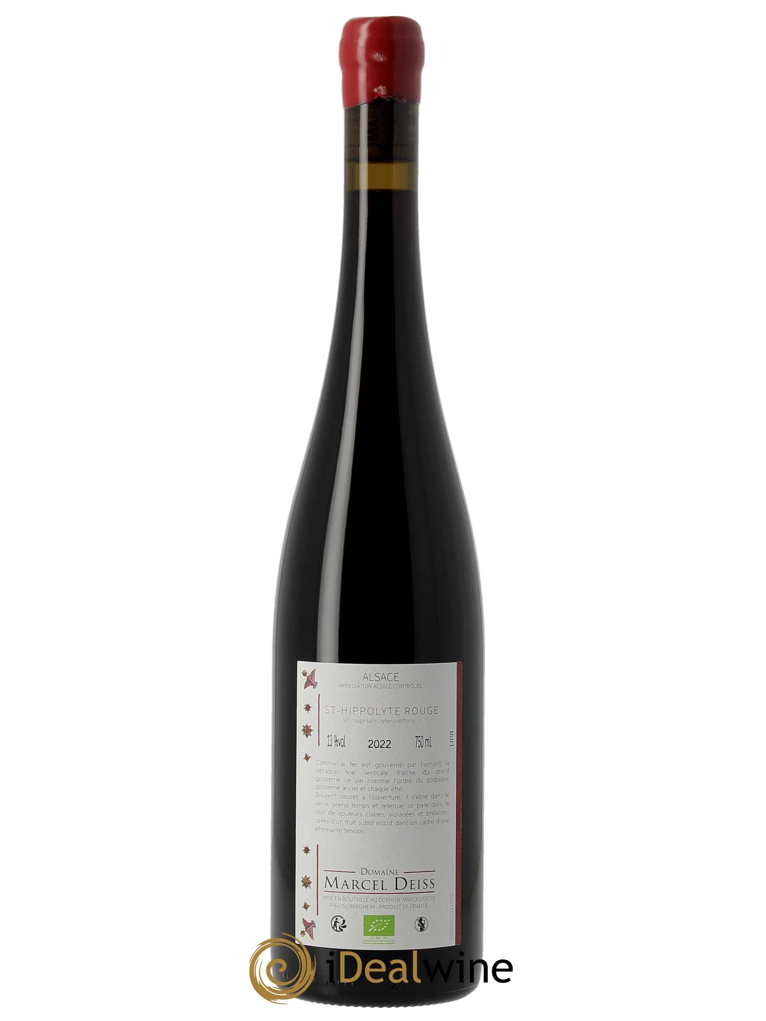 Alsace Rouge de Saint-Hippolyte Marcel Deiss (Domaine) 2022 - Lot of 1 bottle - 1