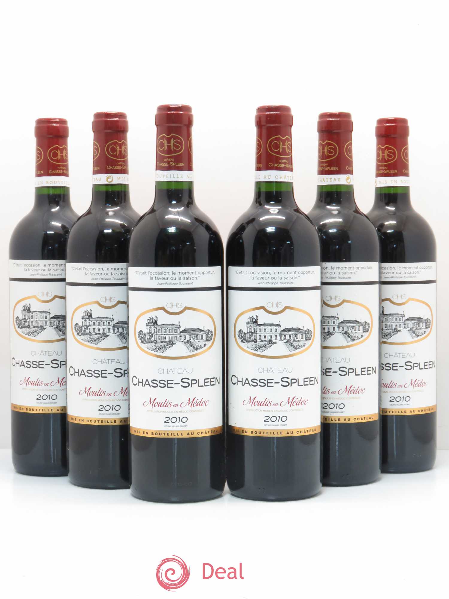 Château Chasse Spleen 2010 - Lot de 6 bouteilles - 0
