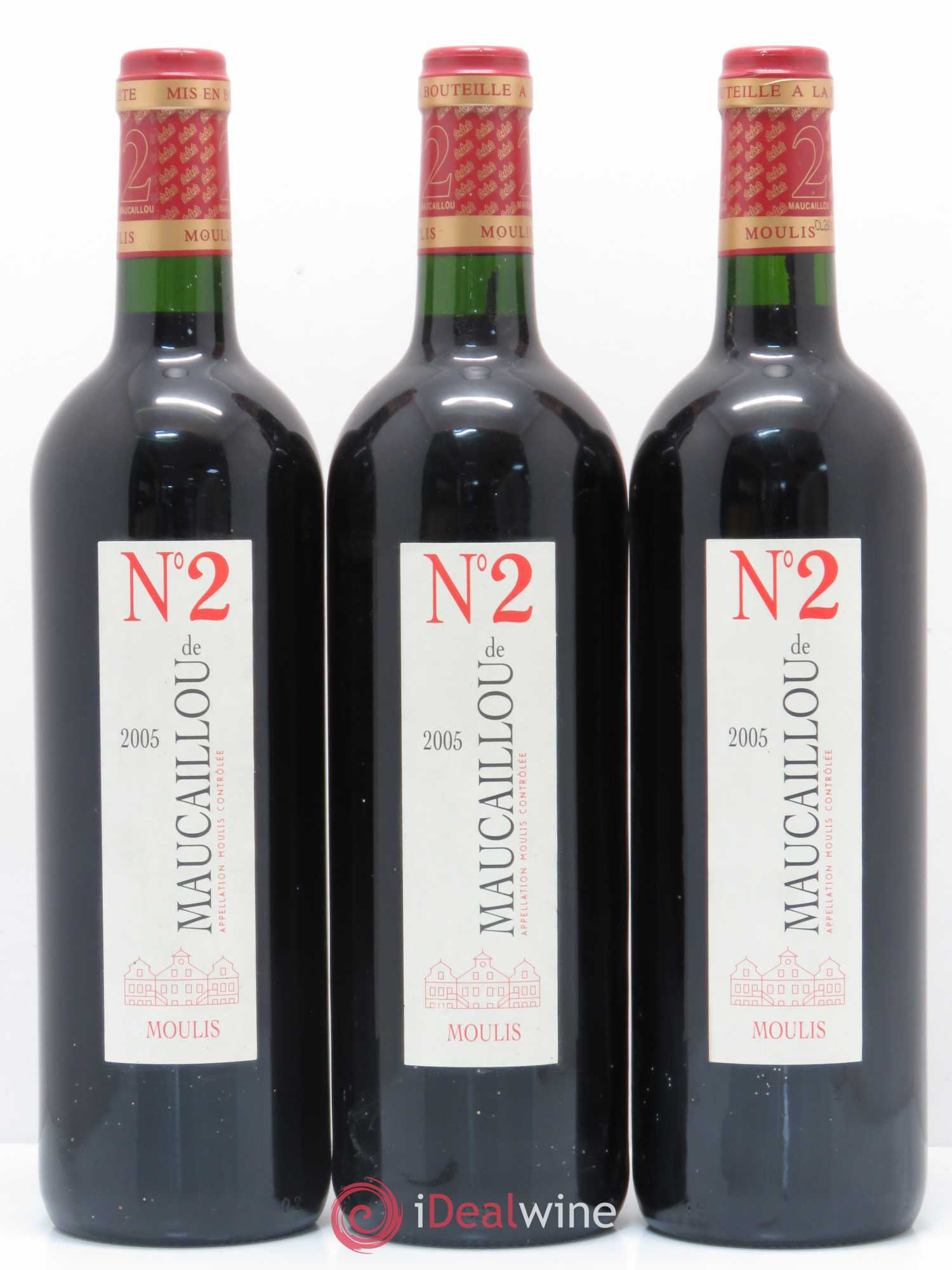 Médoc Château Maucaillou No 2 2005 - Posten von 3 Flaschen - 0