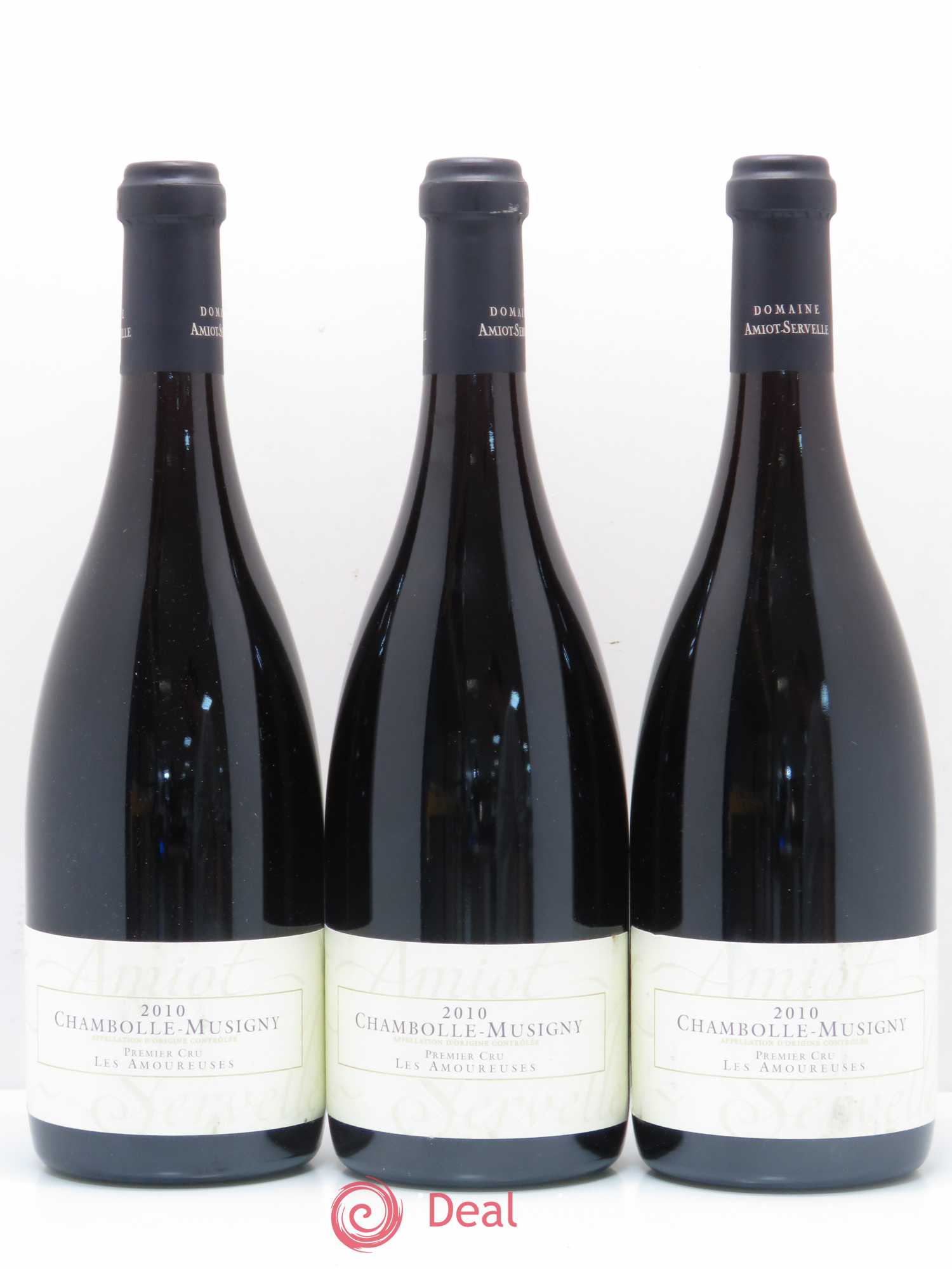Chambolle-Musigny 1er Cru Les Amoureuses Amiot-Servelle 2010 - Lot de 3 bouteilles - 0