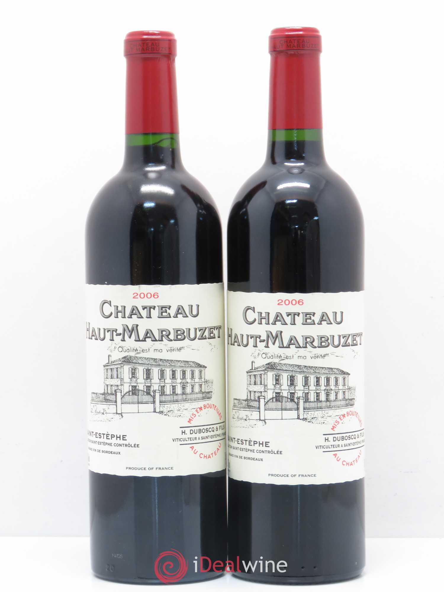 Château Haut Marbuzet 2006 - Lot de 2 bouteilles - 0