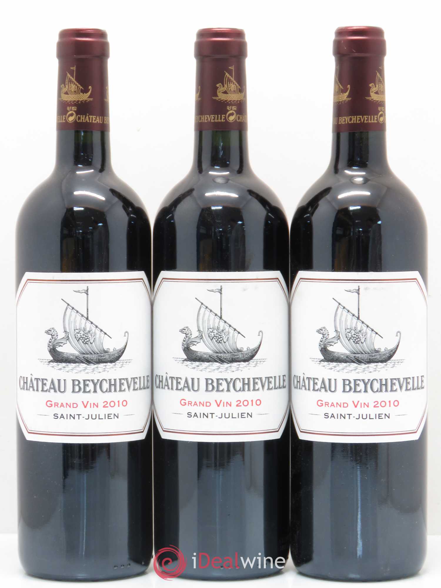 Château Beychevelle 4ème Grand Cru Classé 2010 - Lot de 3 bouteilles - 0