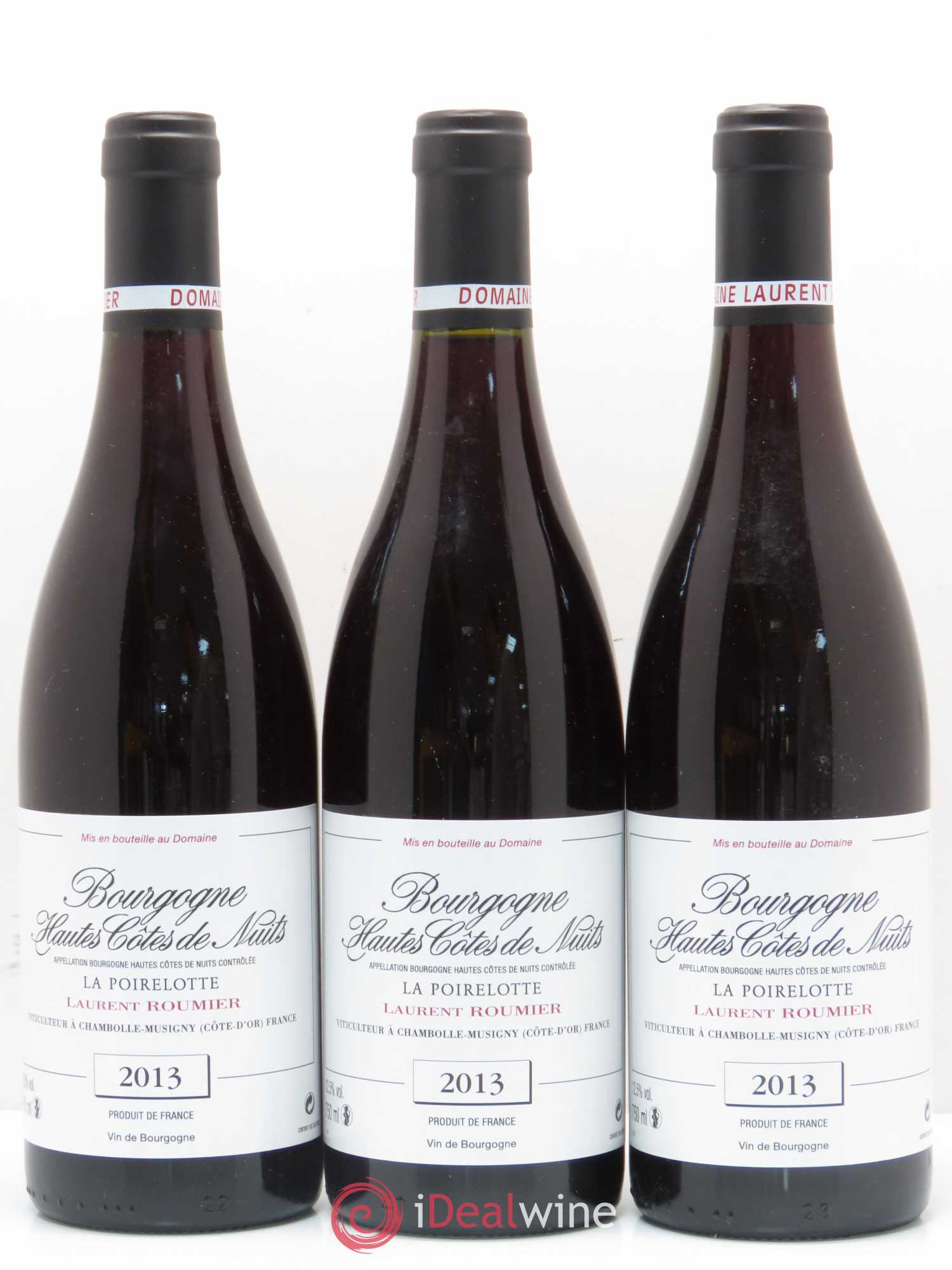 Hautes-Côtes de Nuits Laurent Roumier La Poirelotte 2013 - Posten von 3 Flaschen - 0