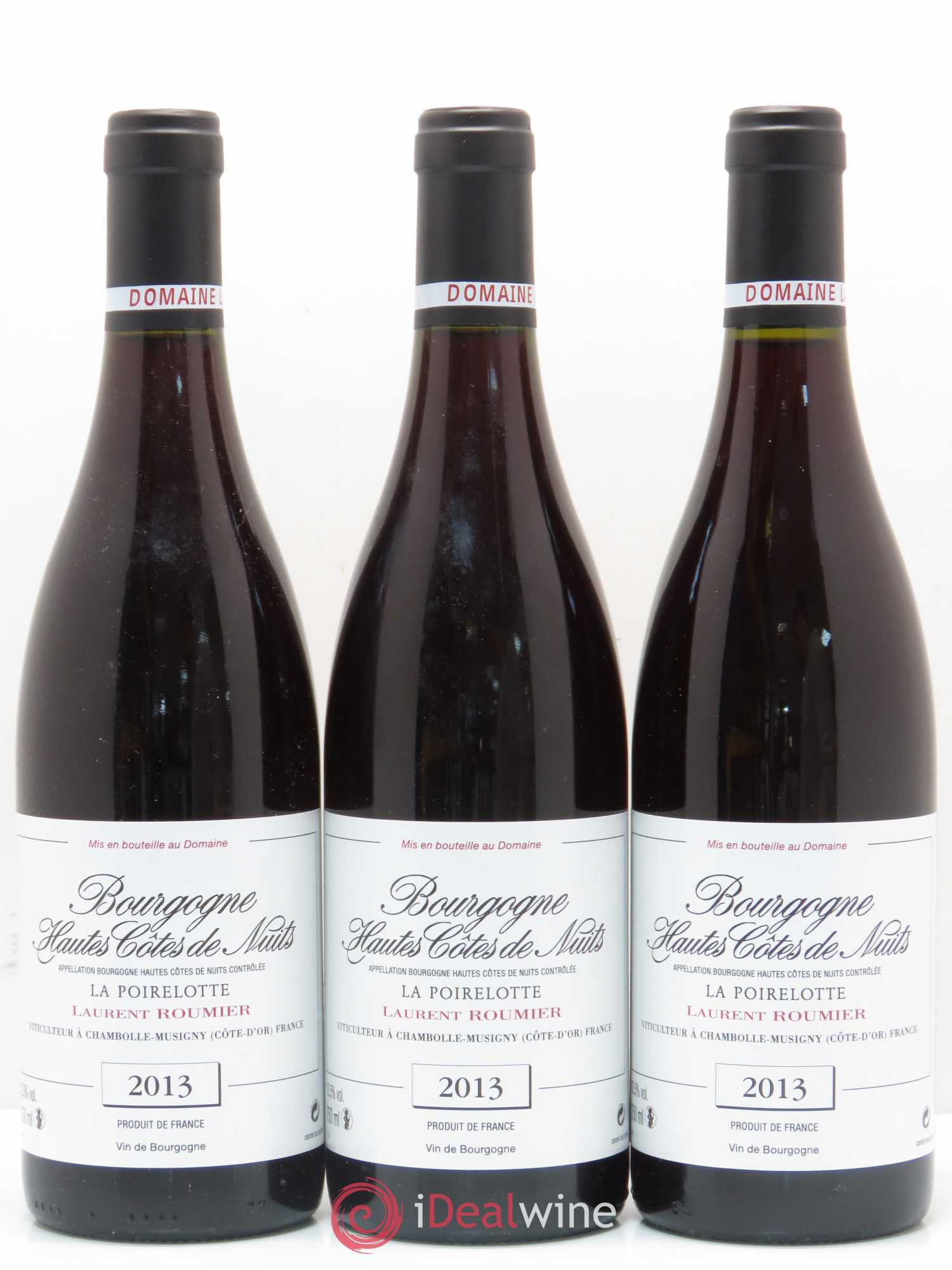 Hautes-Côtes de Nuits Laurent Roumier La Poirelotte  2013 - Posten von 6 Flaschen - 2