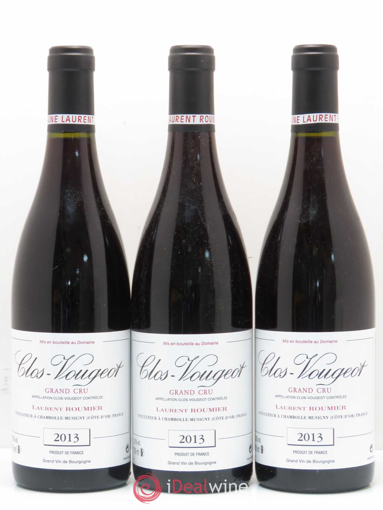Clos de Vougeot Grand Cru Laurent Roumier 2013 - Lot de 3 bouteilles - 0