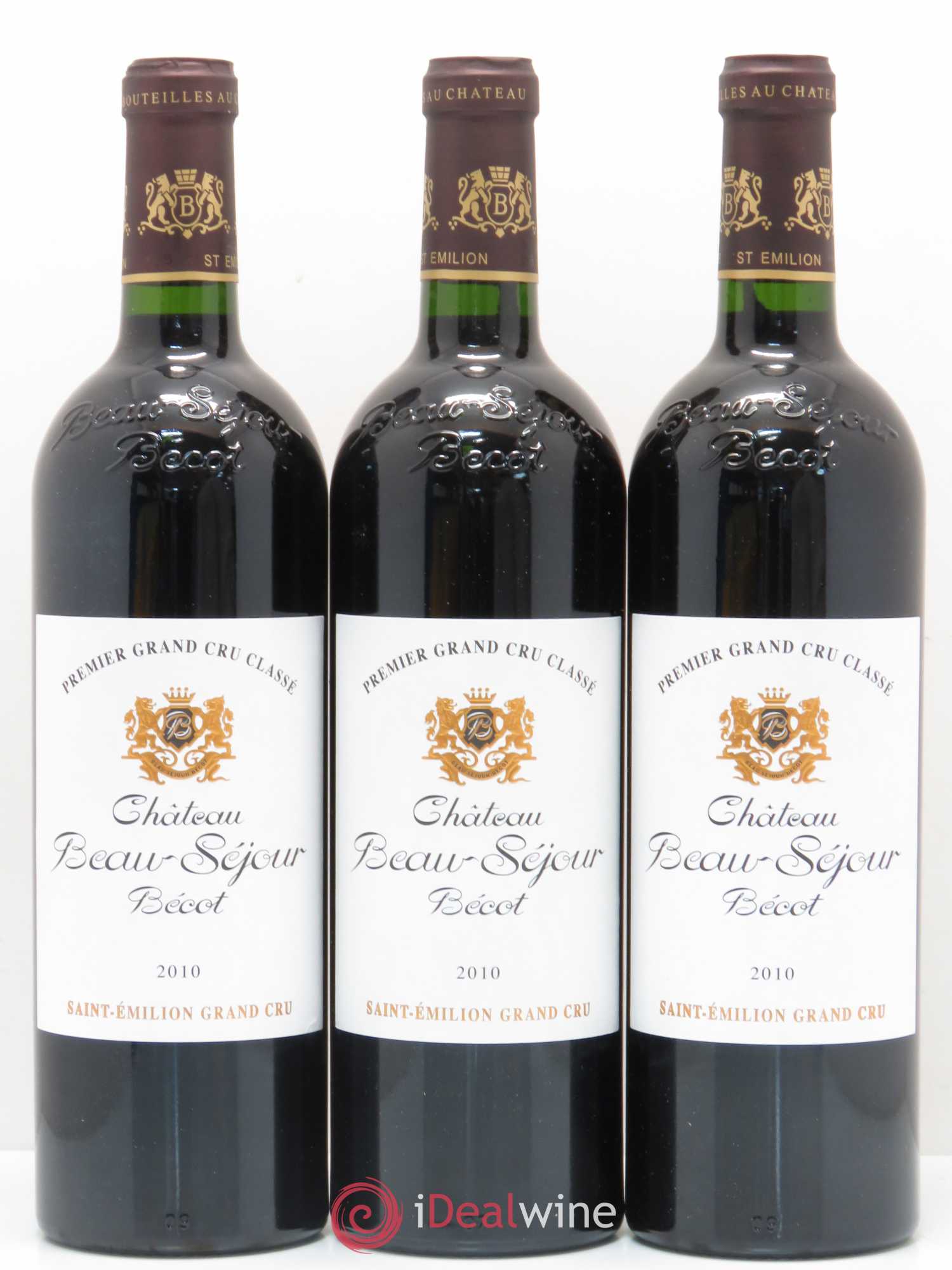 Château Beau-Séjour Bécot 1er Grand Cru Classé B 2010 - Lot de 6 bouteilles - 1