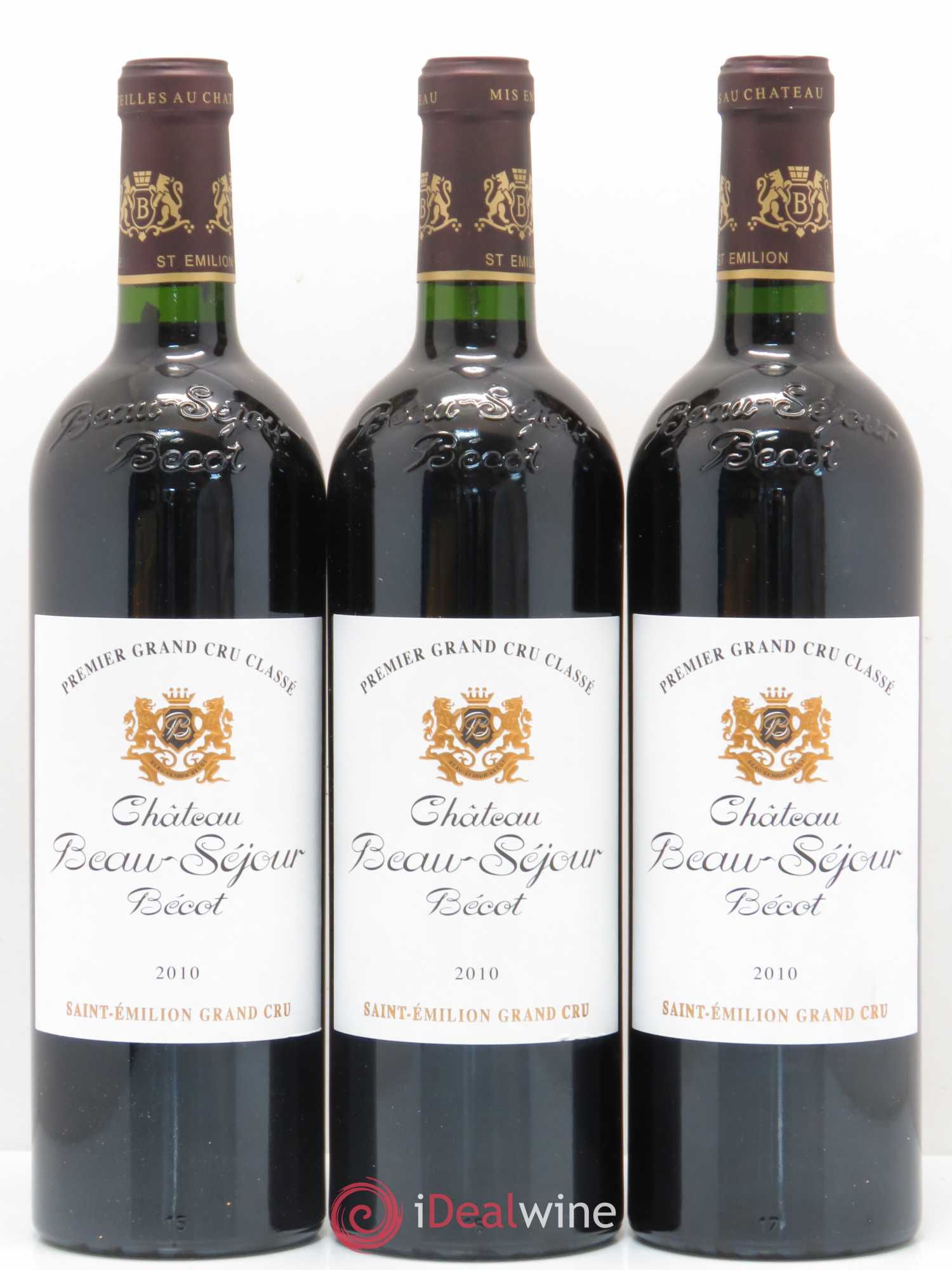 Château Beau-Séjour Bécot 1er Grand Cru Classé B 2010 - Lot de 6 bouteilles - 2
