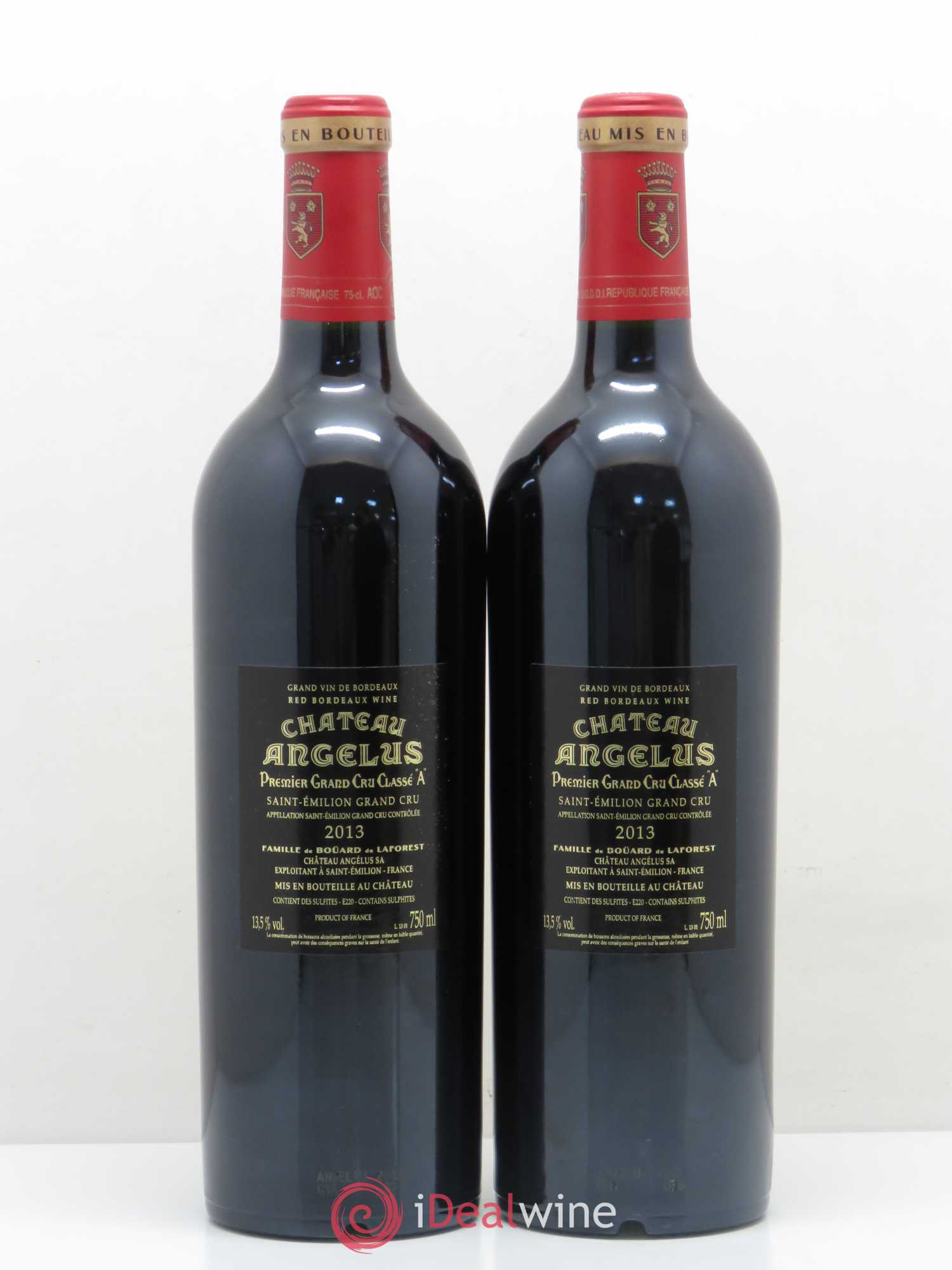 Château Angélus 1er Grand Cru Classé A 2013 - Lot de 2 bouteilles - 1